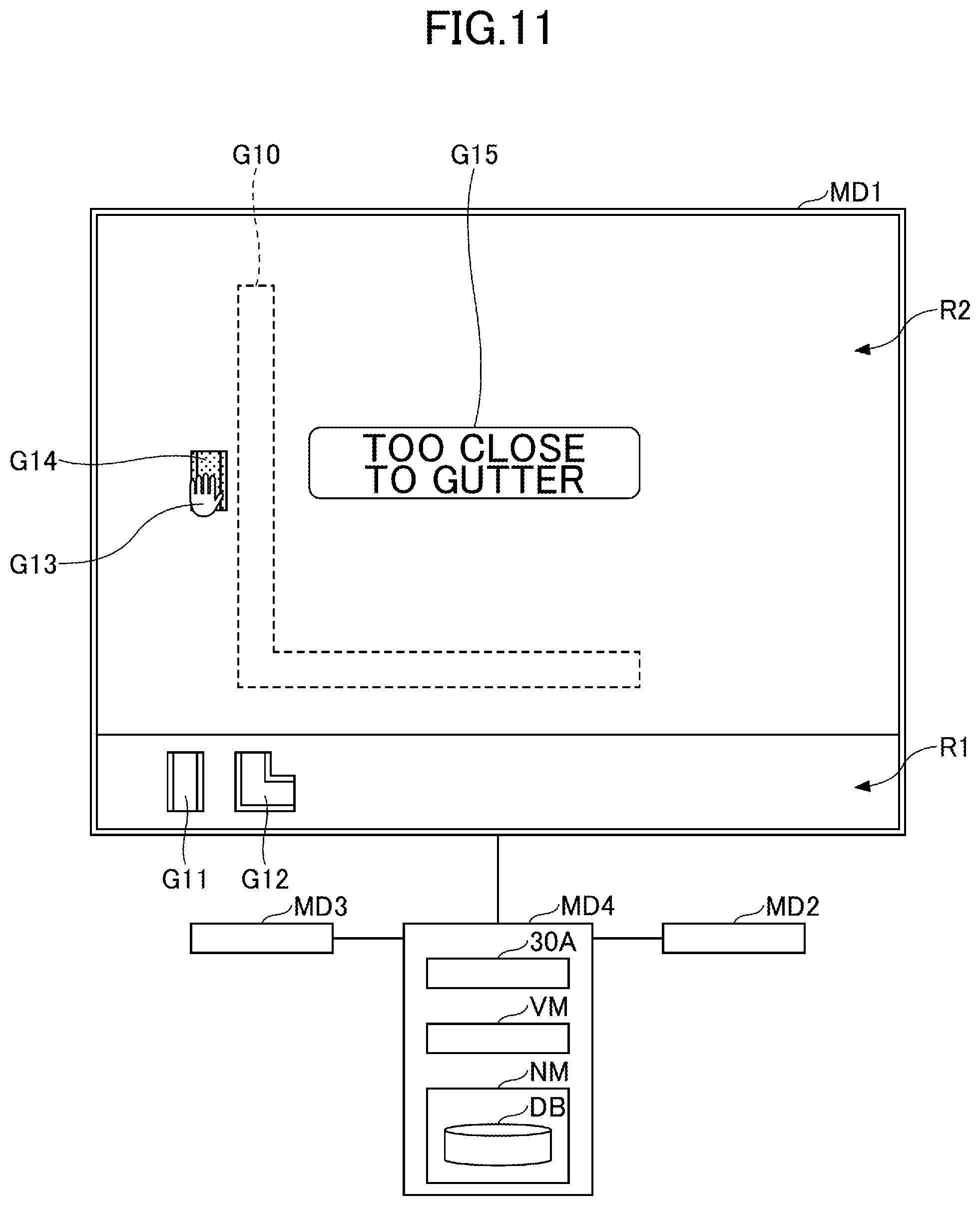 Patent US12460389 Figure 11 – Shovel and construction system