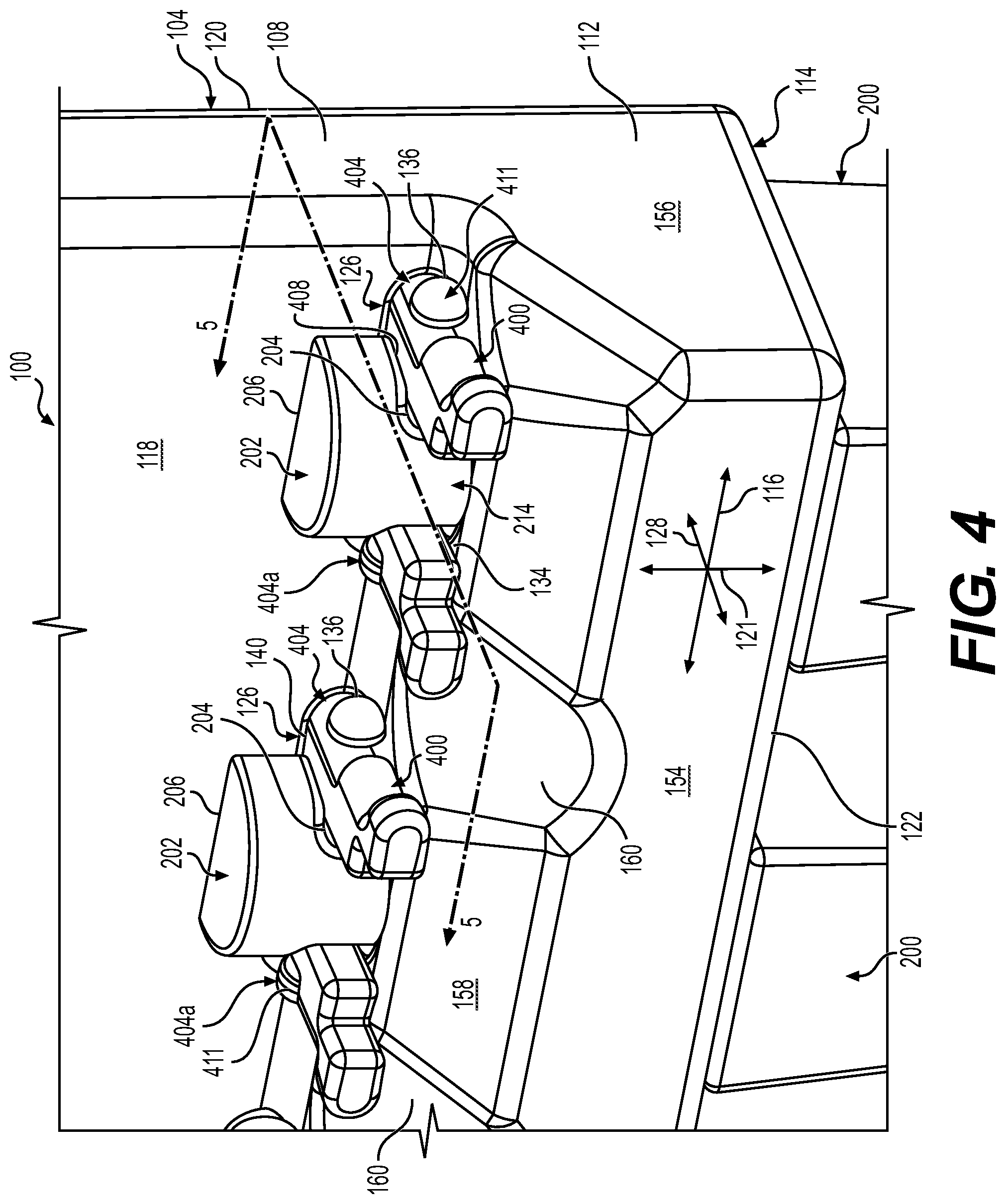 Patent US12460392 Figure 4 – Front access for bit retention