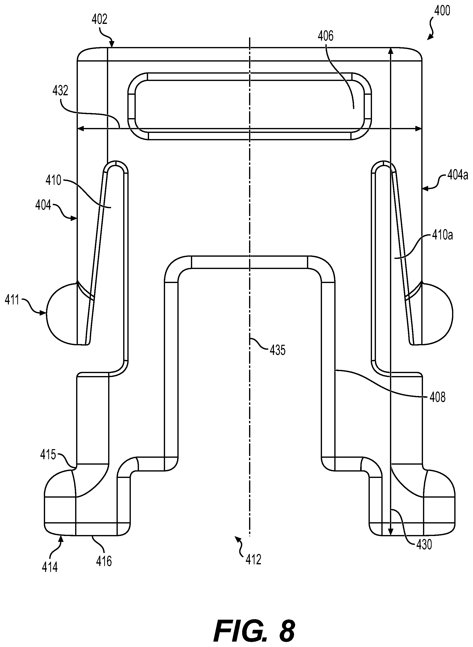 Patent US12460392 Figure 8 – Front access for bit retention