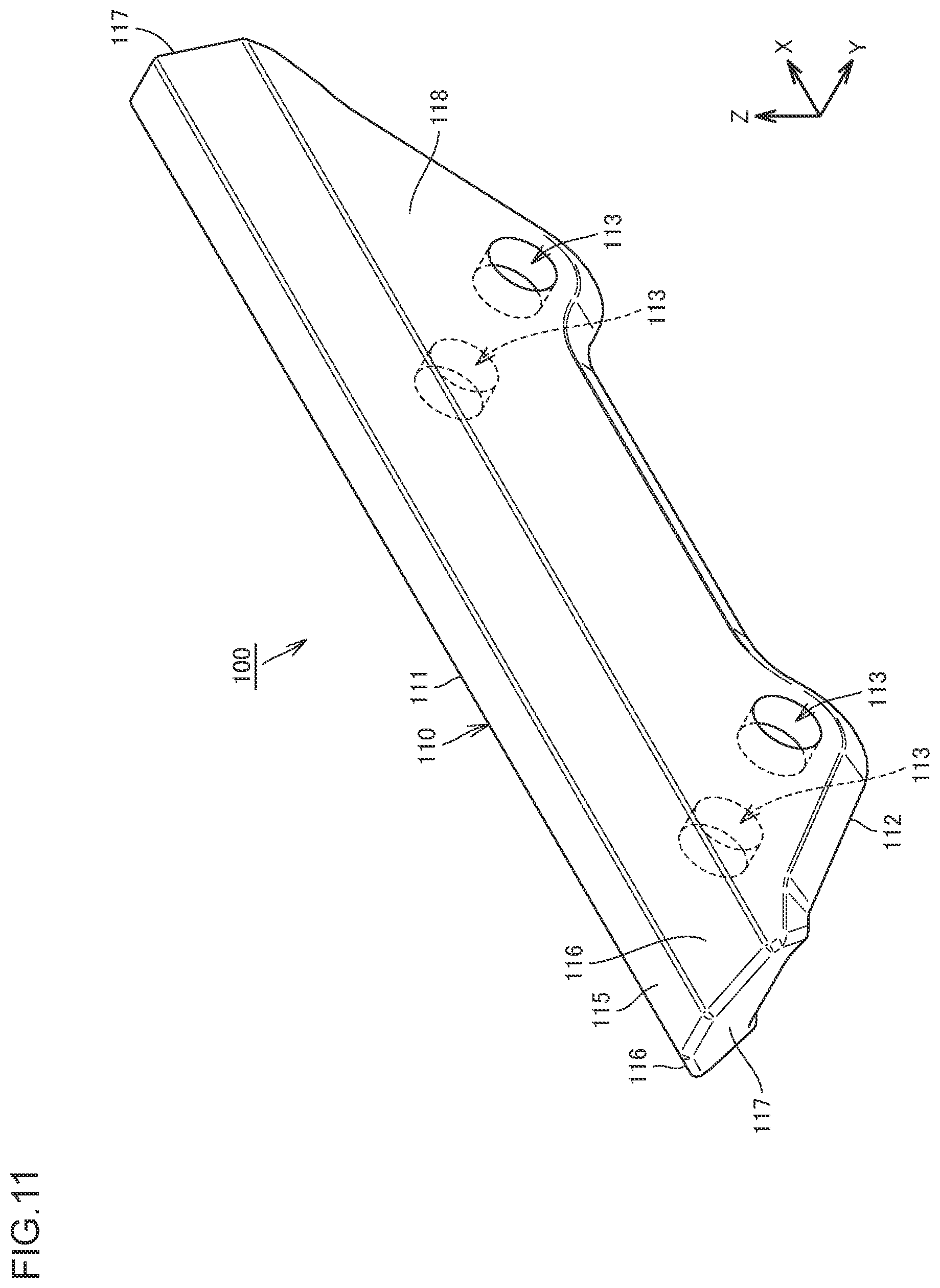 Patent US12460393 Figure 7 – Wear resistant component