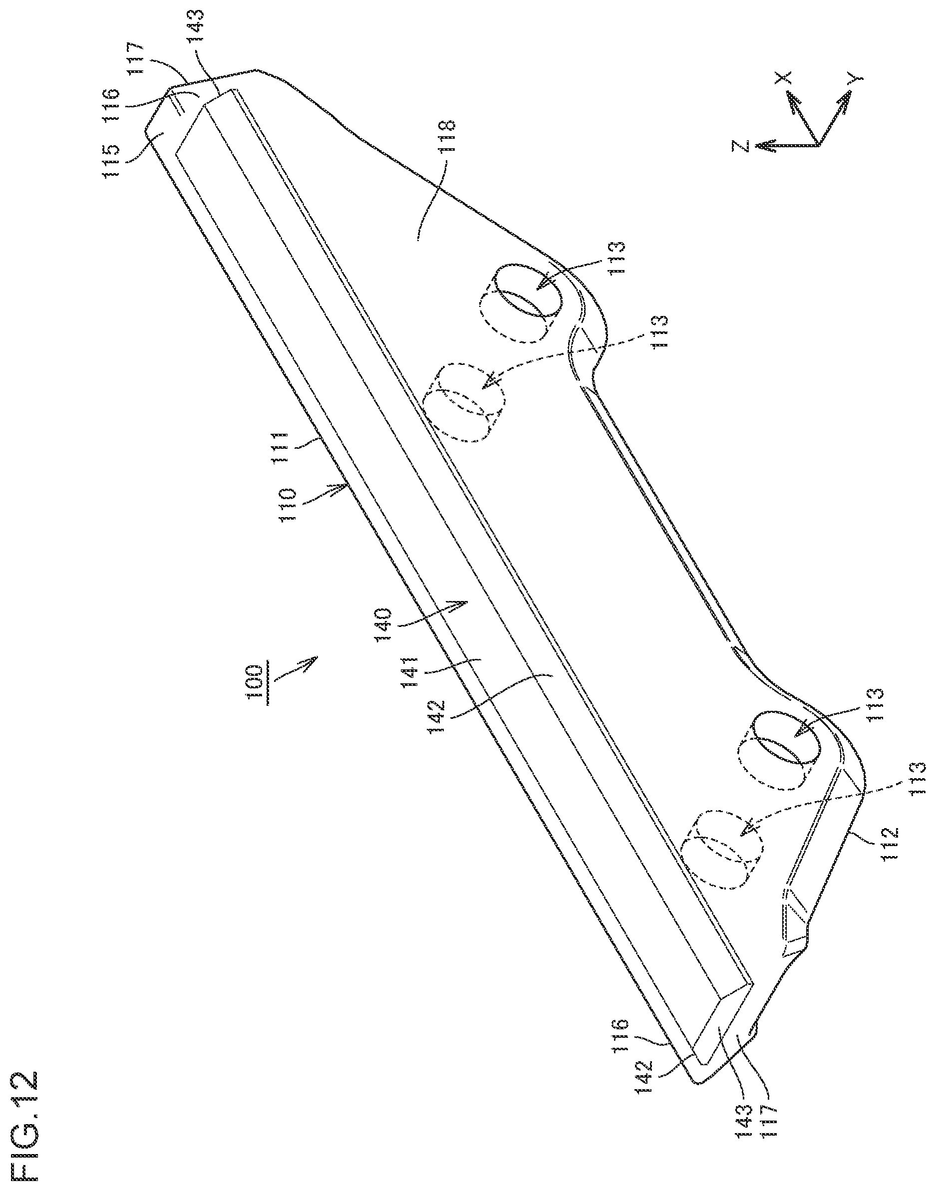 Patent US12460393 Figure 8 – Wear resistant component