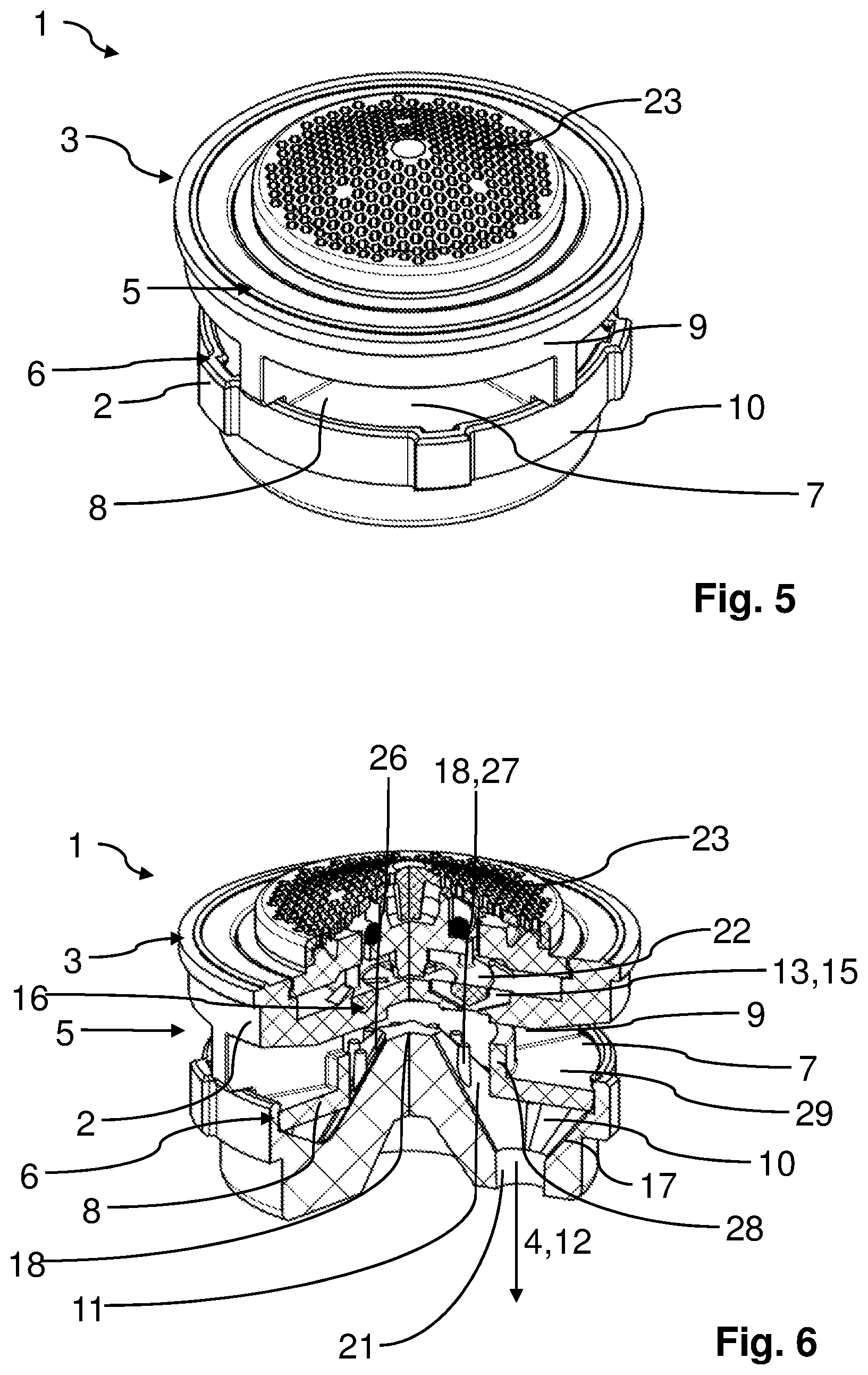 Patent US12460400 Figure 3 – Aerator for generating an aerated liquid stream