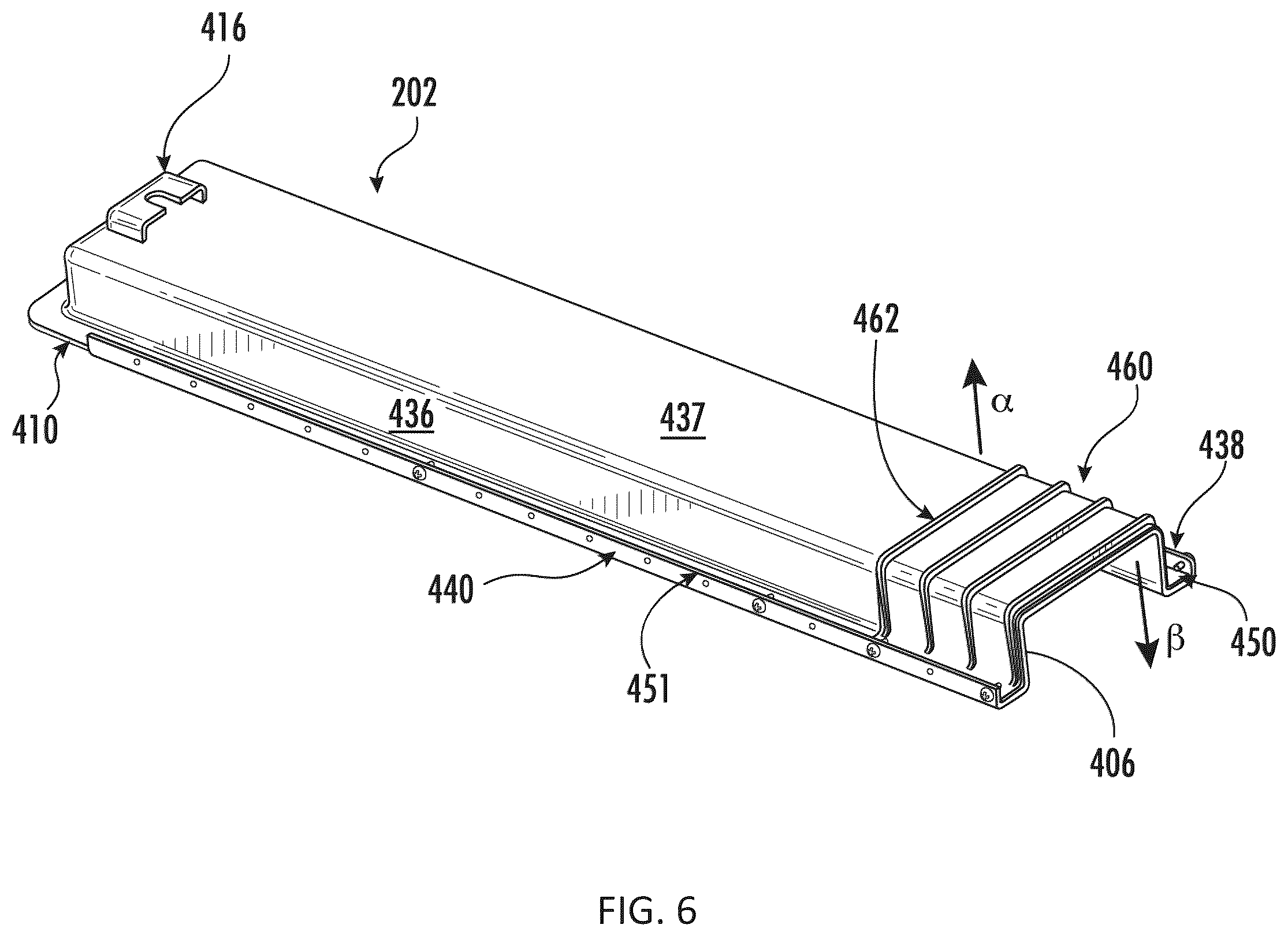 Patent US12460401 Figure 4 – Linear drain assembly