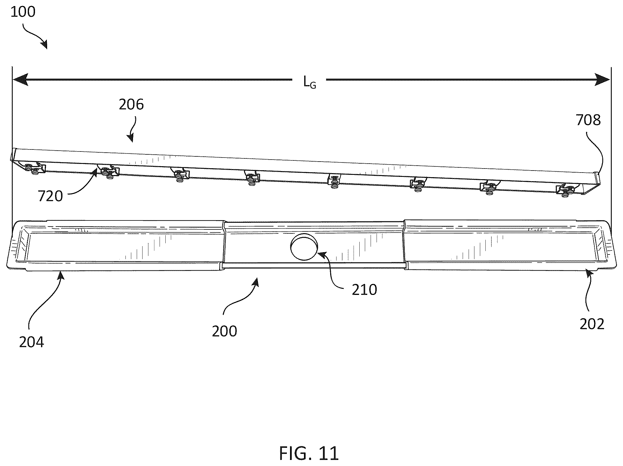 Patent US12460401 Figure 8 – Linear drain assembly