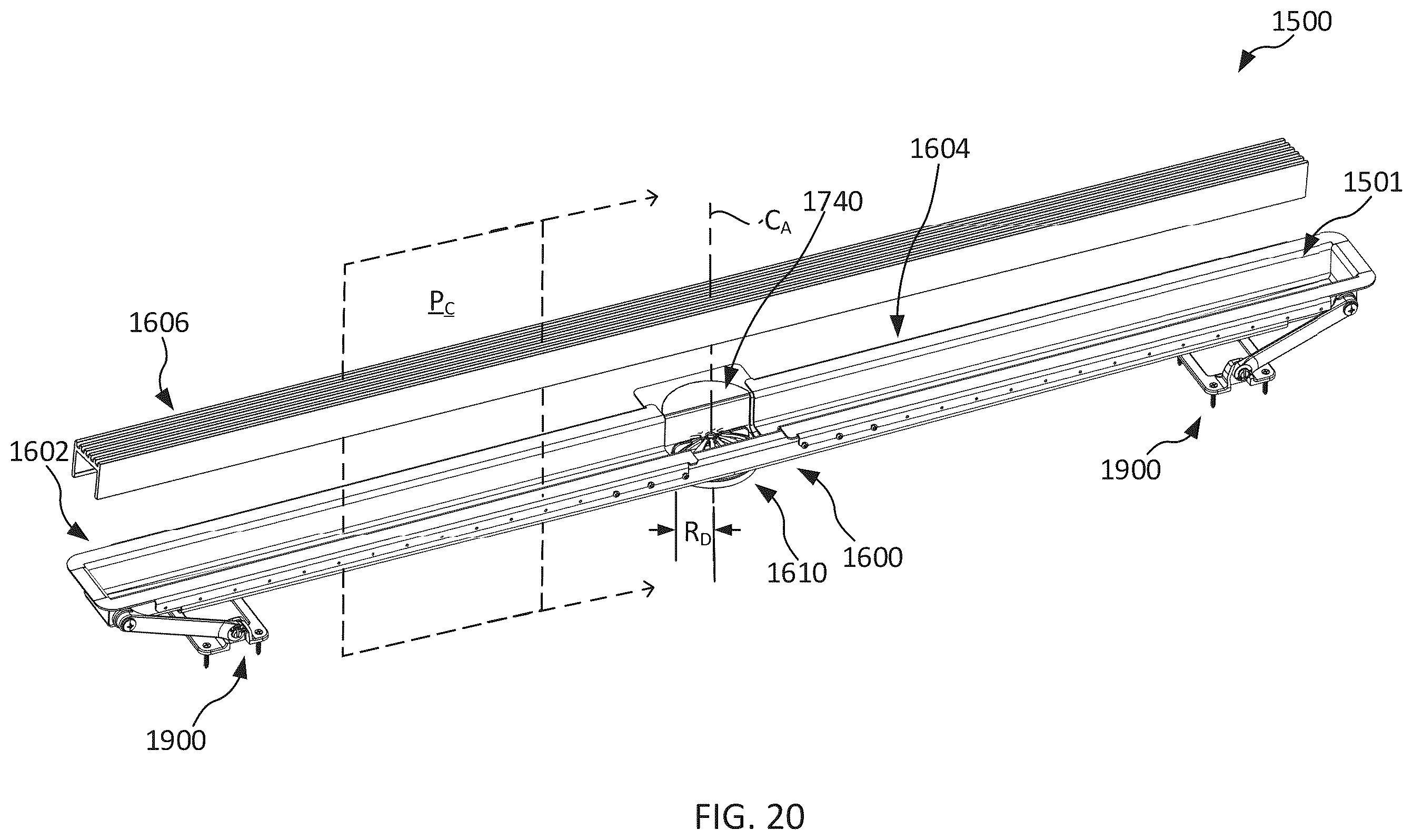 Patent US12460401 Figure 15 – Linear drain assembly