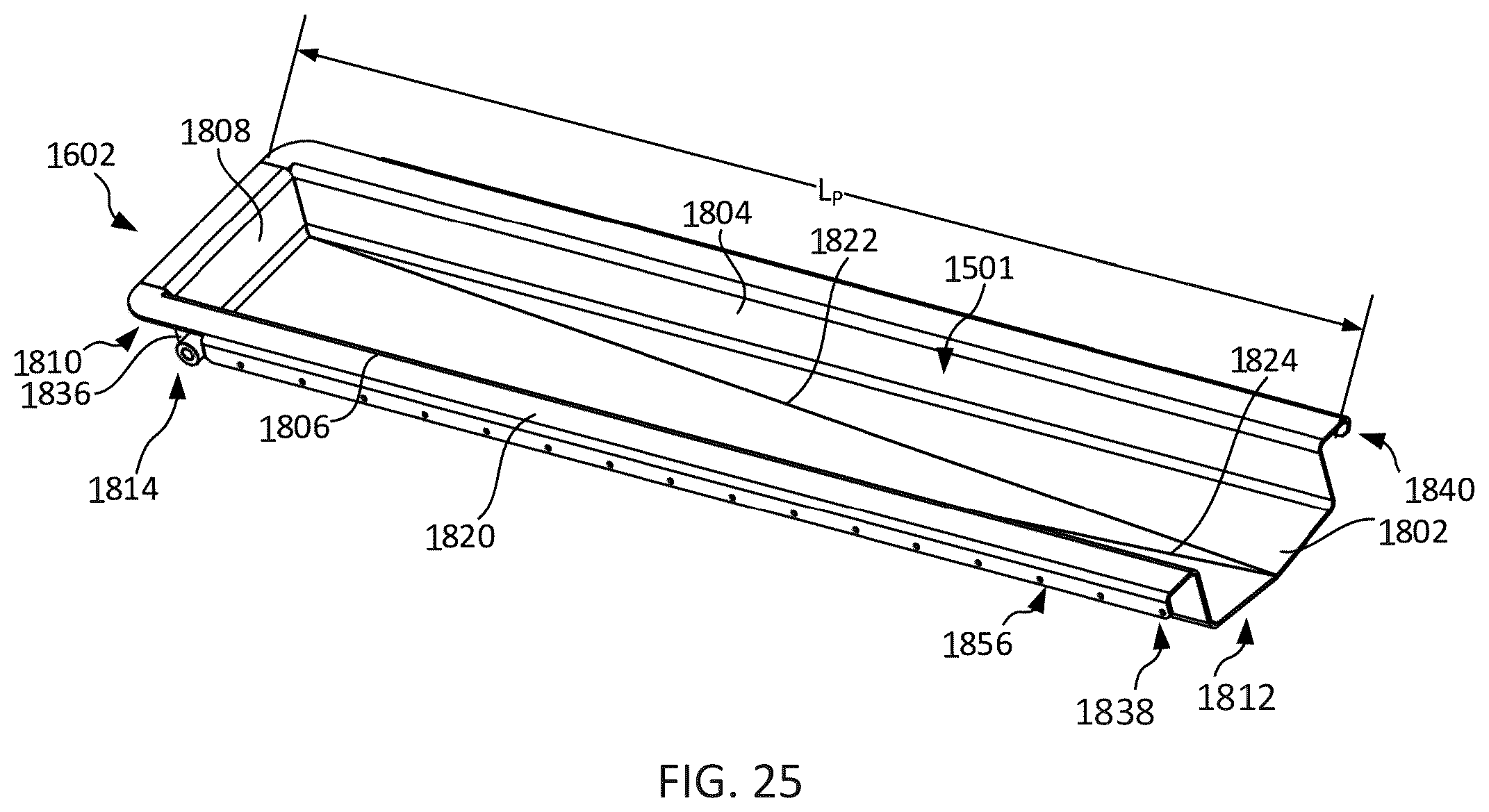 Patent US12460401 Figure 19 – Linear drain assembly