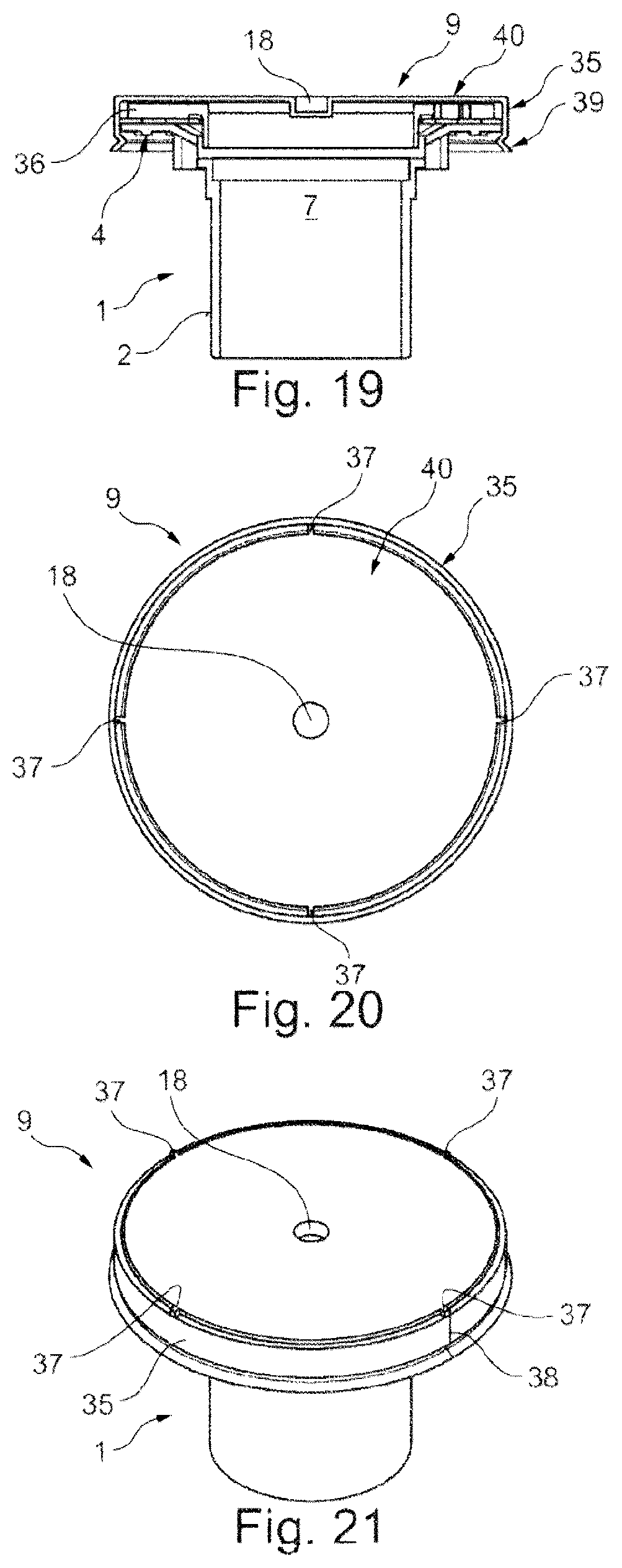 Patent US12460402 Figure 9 – Fast installation cap and drain