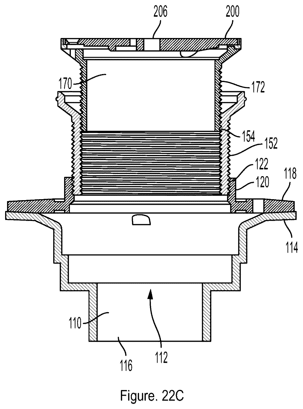 Patent US12460402 Figure 12 – Fast installation cap and drain