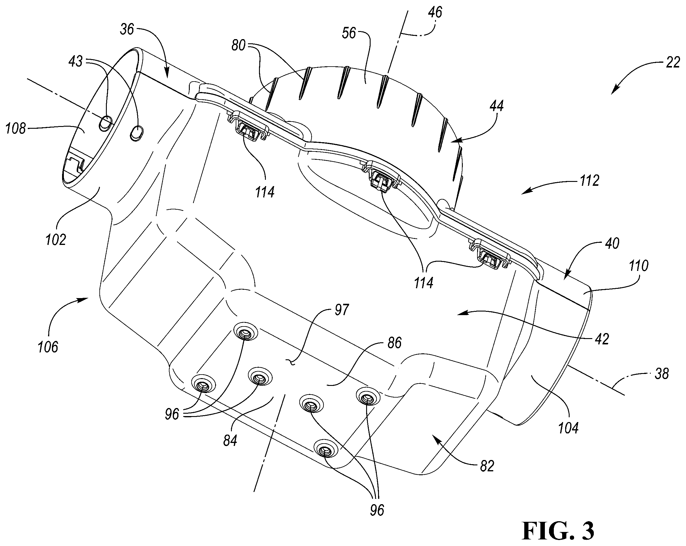 Patent US12460403 Figure 3 – Catch basin system and corresponding water drainage system