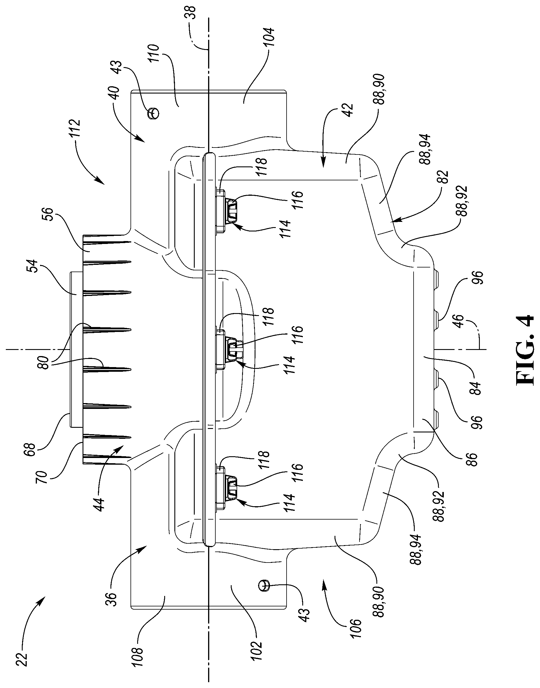 Patent US12460403 Figure 4 – Catch basin system and corresponding water drainage system