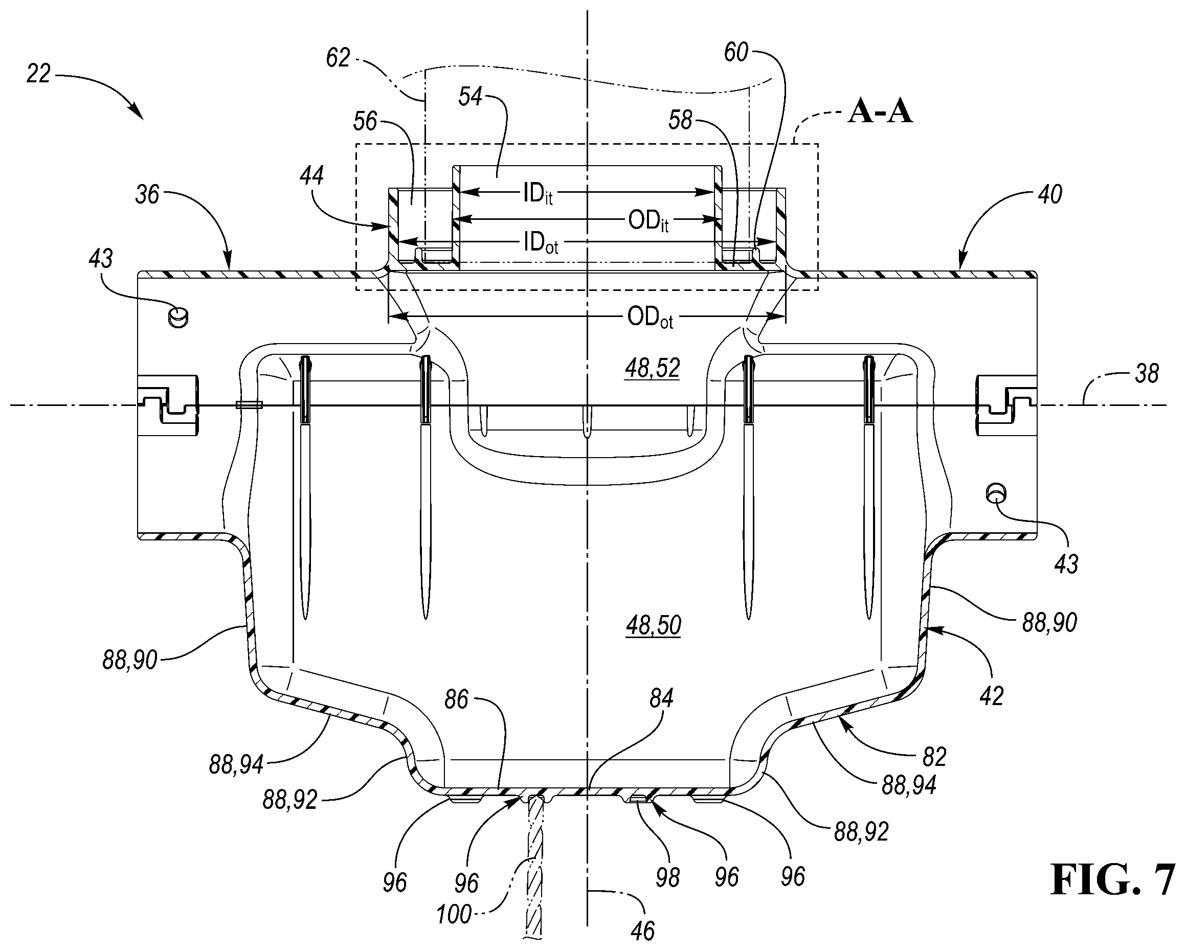 Patent US12460403 Figure 7 – Catch basin system and corresponding water drainage system