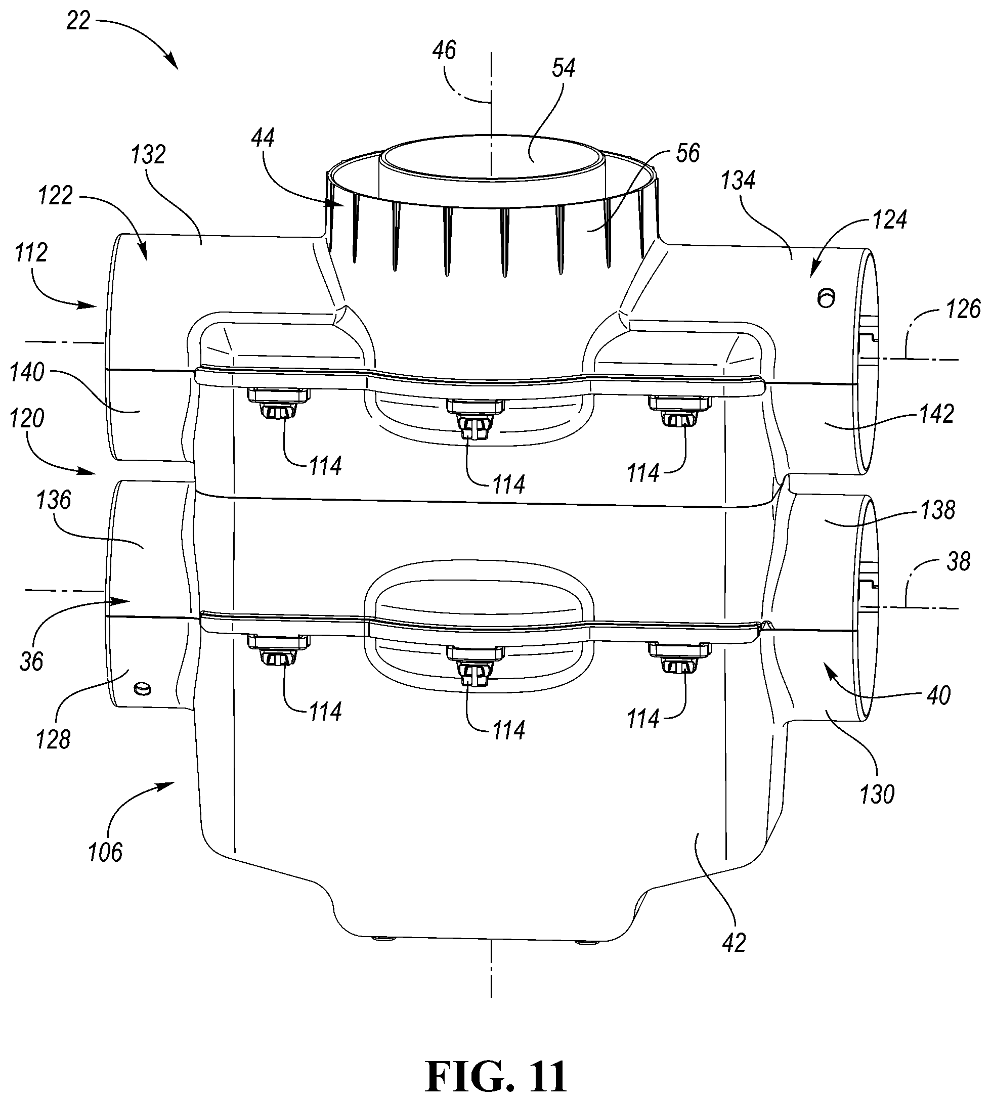 Patent US12460403 Figure 10 – Catch basin system and corresponding water drainage system