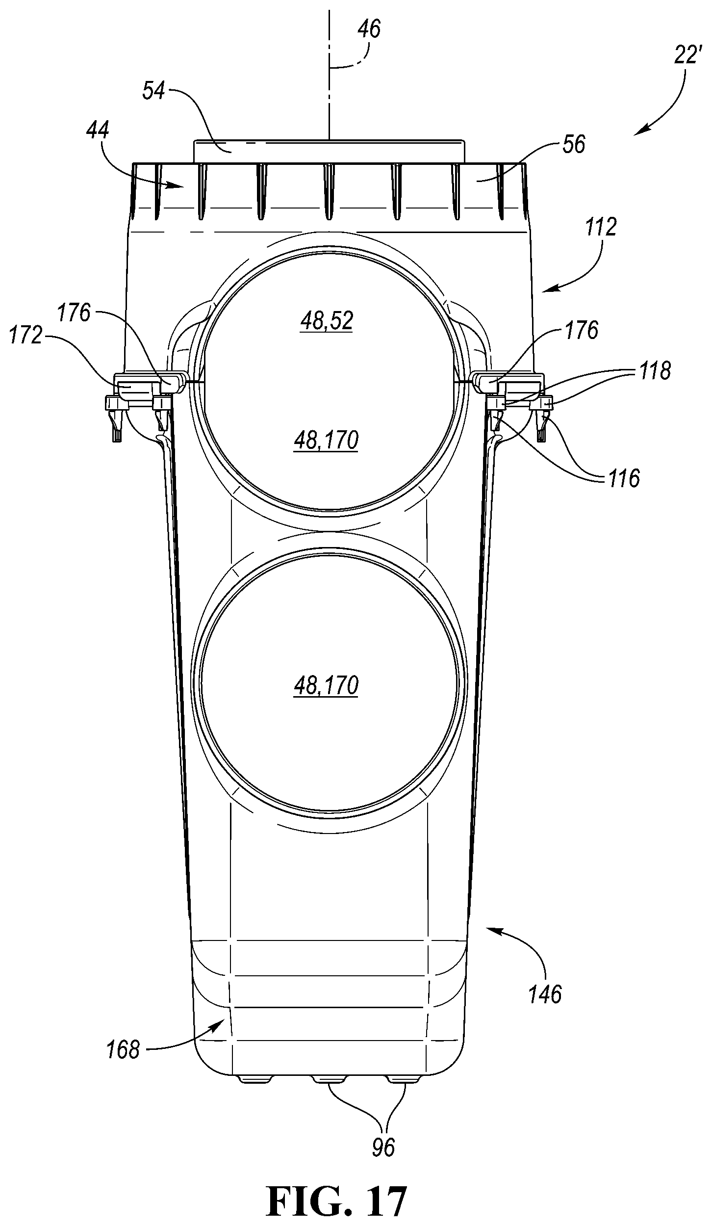 Patent US12460403 Figure 16 – Catch basin system and corresponding water drainage system