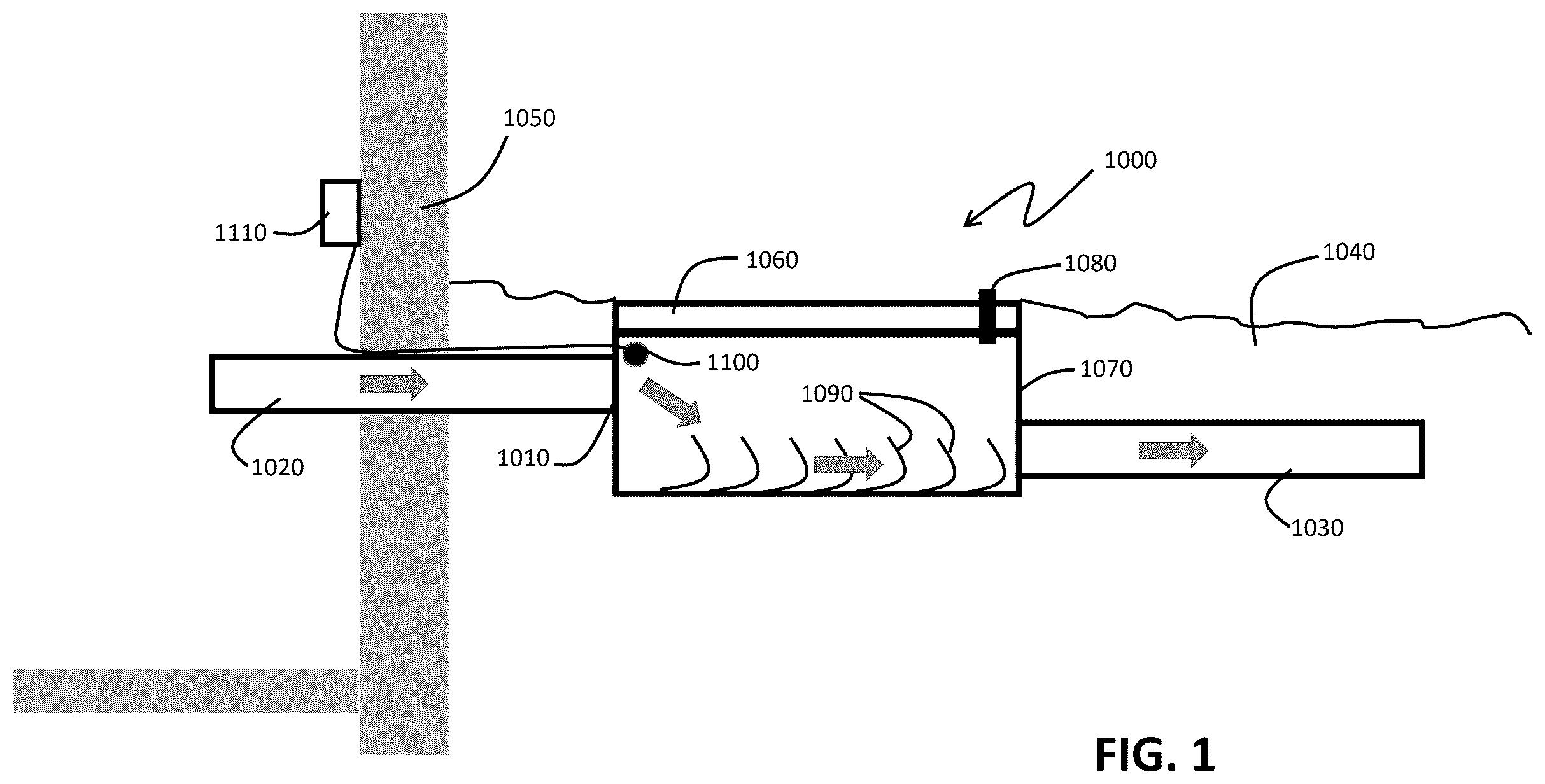 Patent US12460404 — Material regulating trap for sewer connection — Figure 1