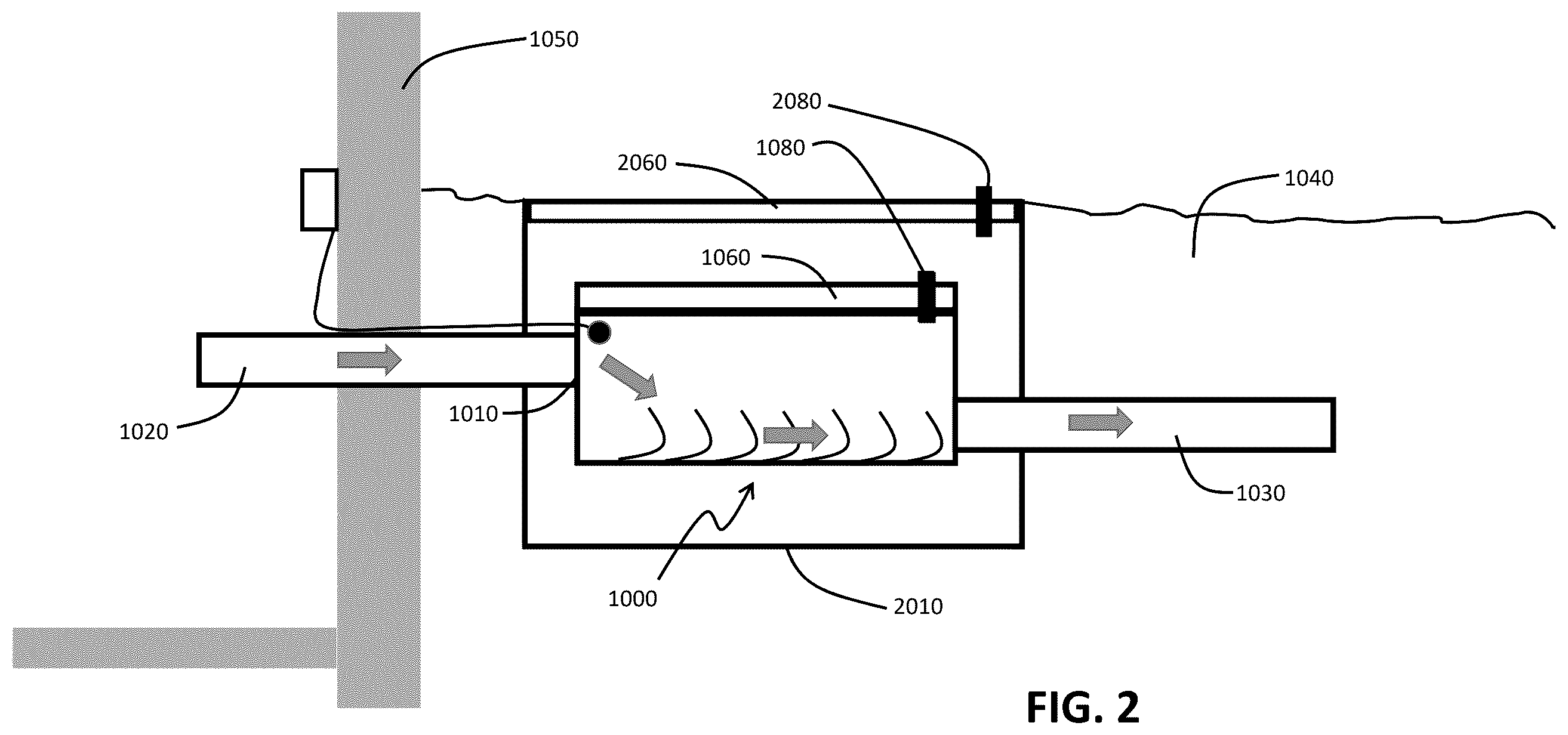 Patent US12460404 Figure 2 – Material regulating trap for sewer connection