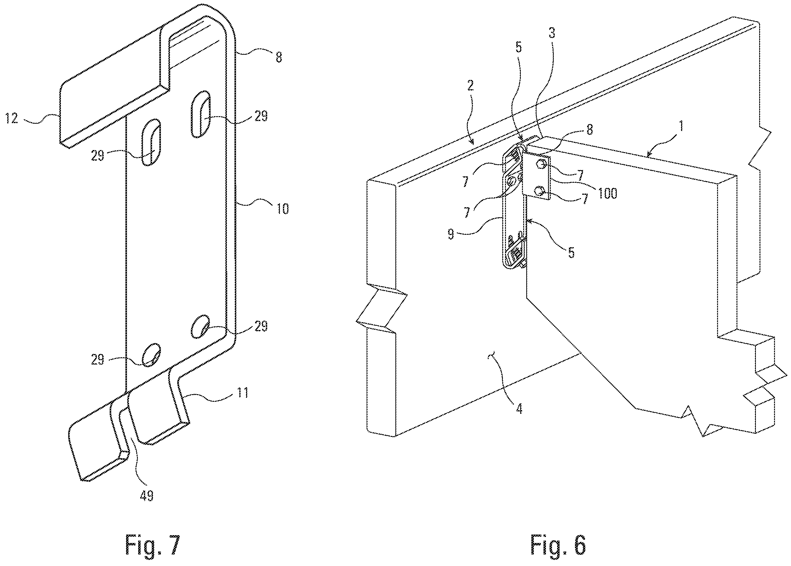 Patent US12460406 Figure 4 – Concealed hanger