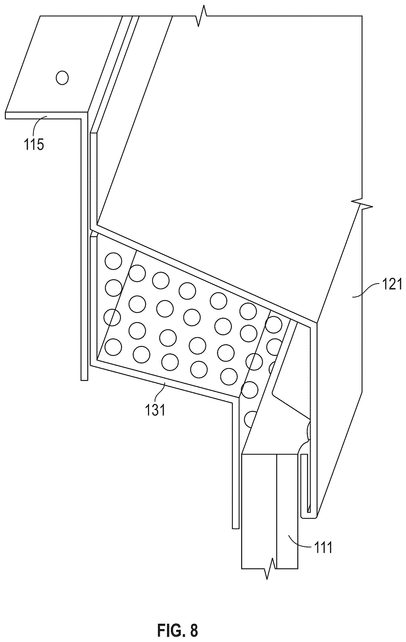 Patent US12460407 Figure 6 – Perimeter barrier for a building structure