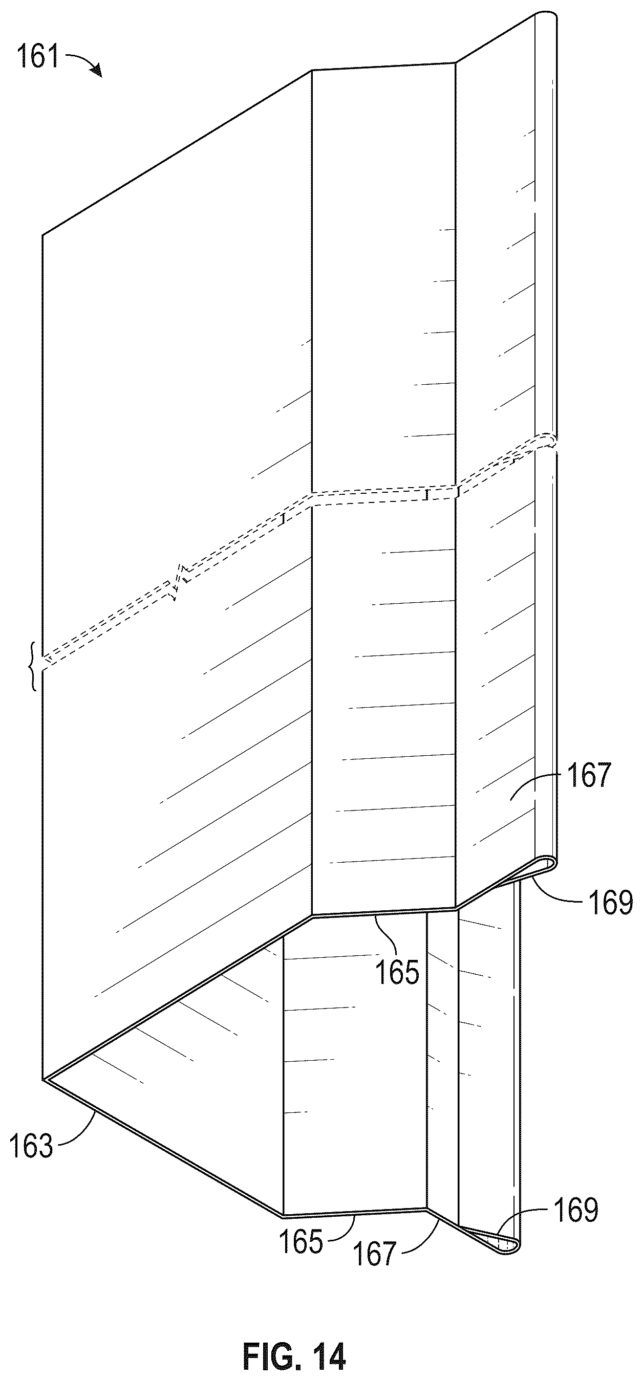 Patent US12460407 Figure 11 – Perimeter barrier for a building structure