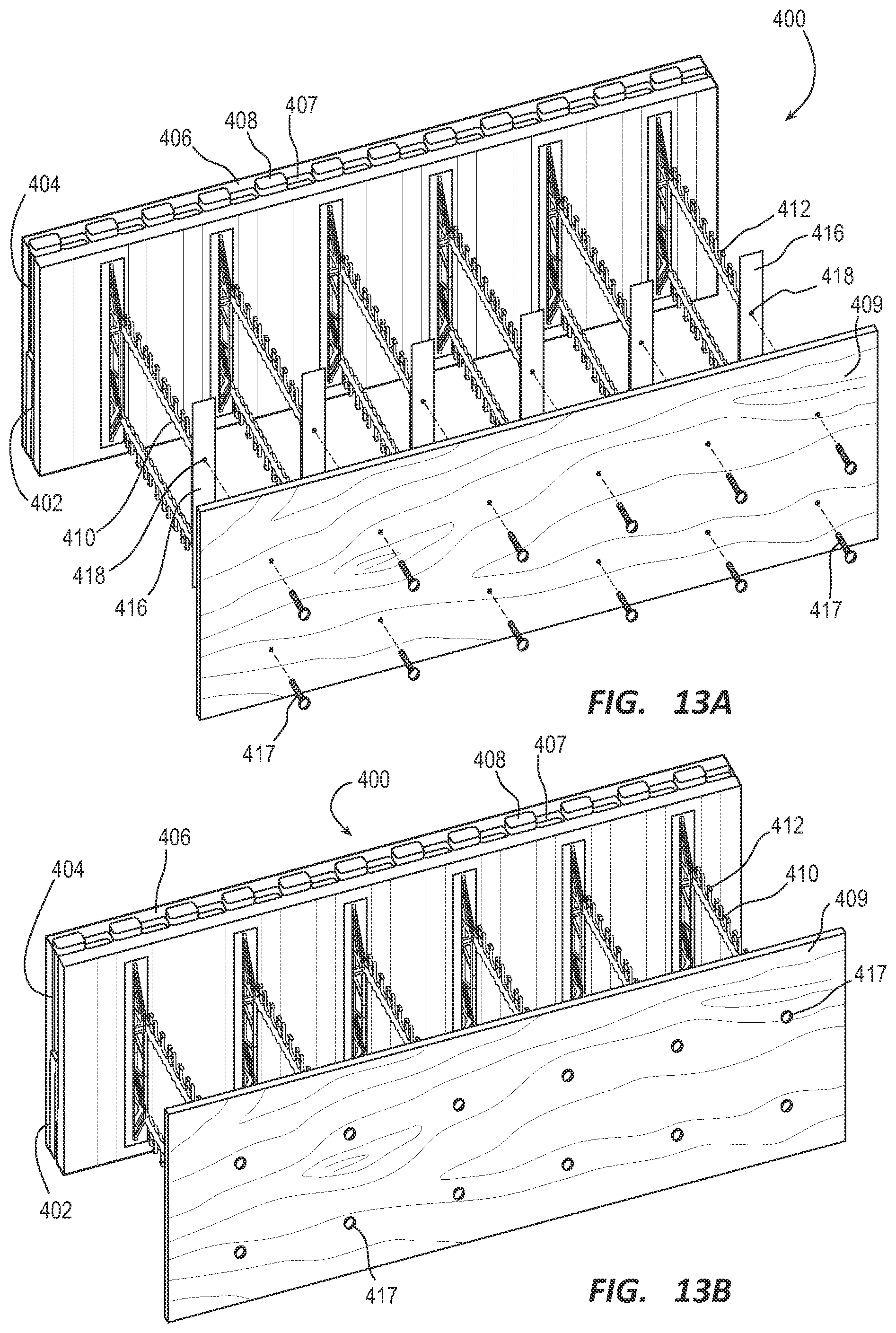 Patent US12460409 Figure 10 – Lightweight blocks with stone-like appearance