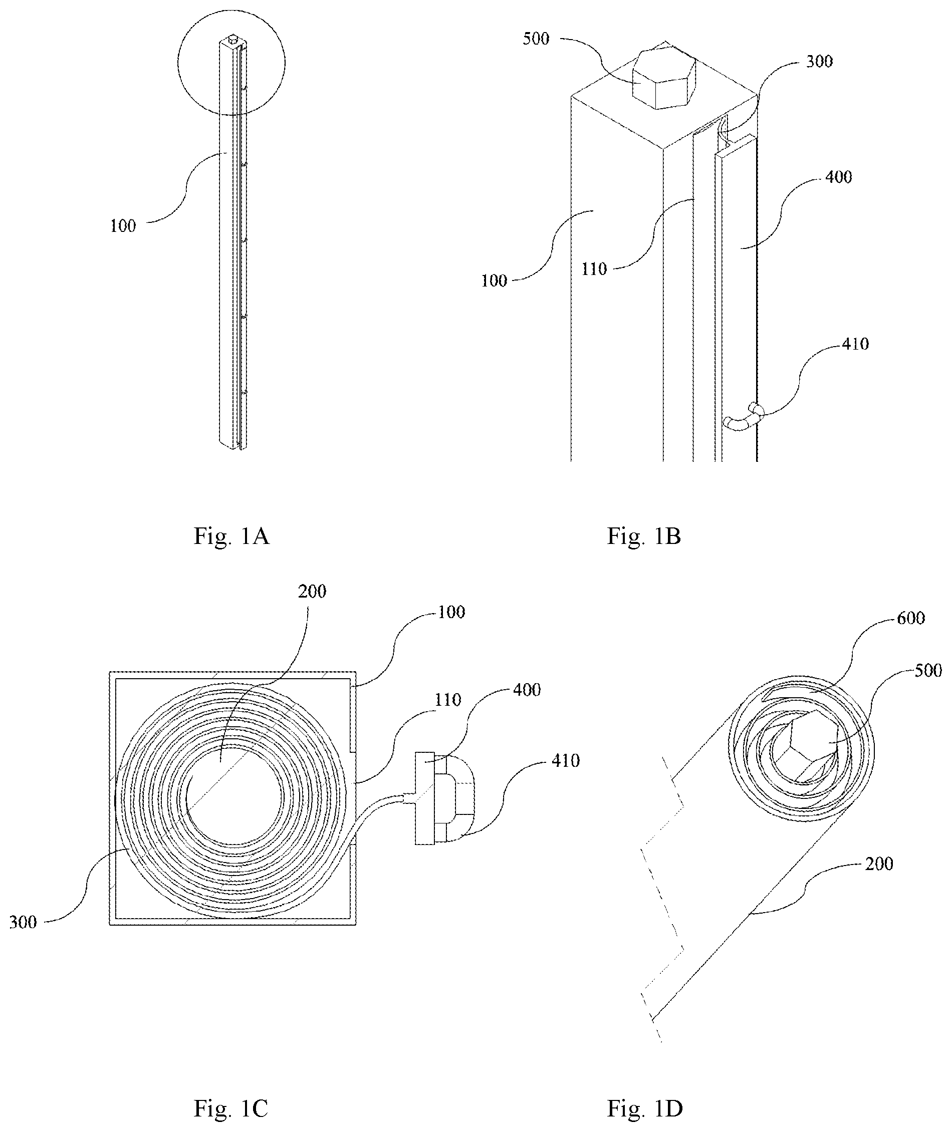 Patent US12460410 Figure 1 – Rolling inflatable partition wall
