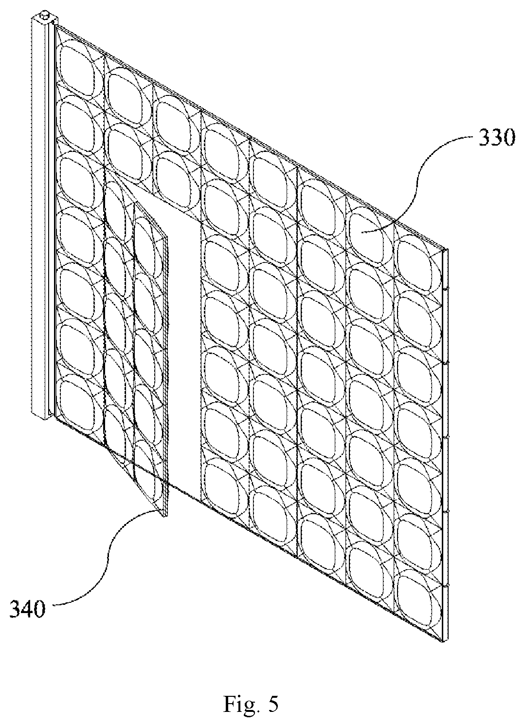 Patent US12460410 Figure 4 – Rolling inflatable partition wall