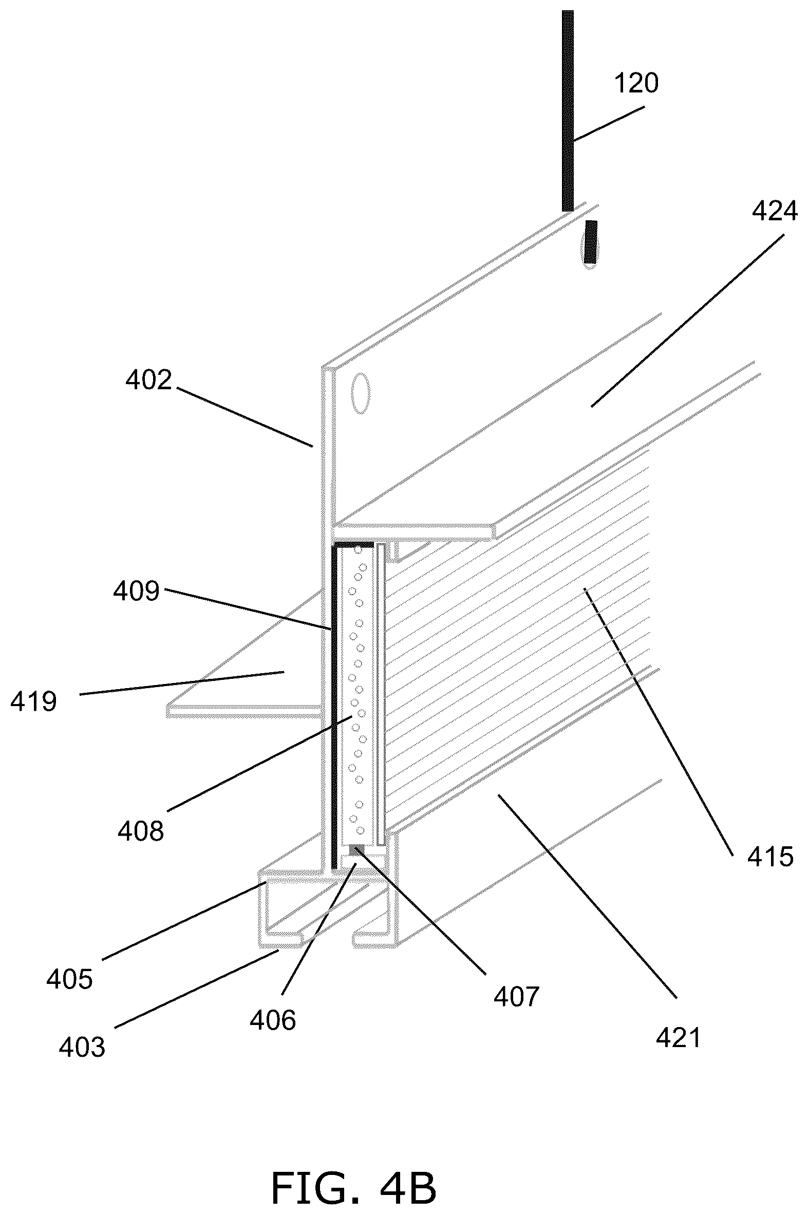 Patent US12460413 Figure 8 – Configurable linear lighting module for suspended ceiling grid assemblies