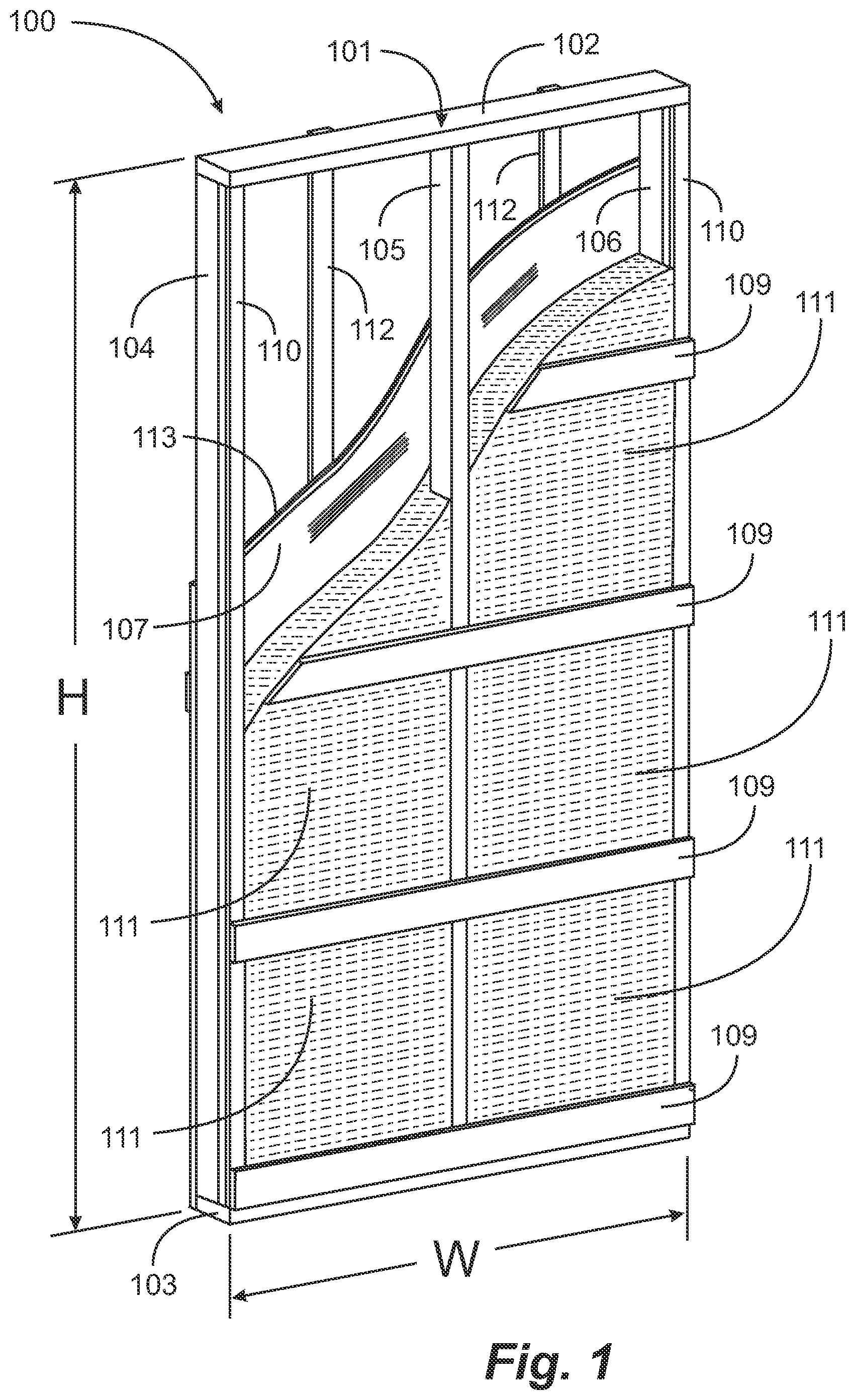 Patent US12460414 Figure 1 – Insulation for structural insulated panels