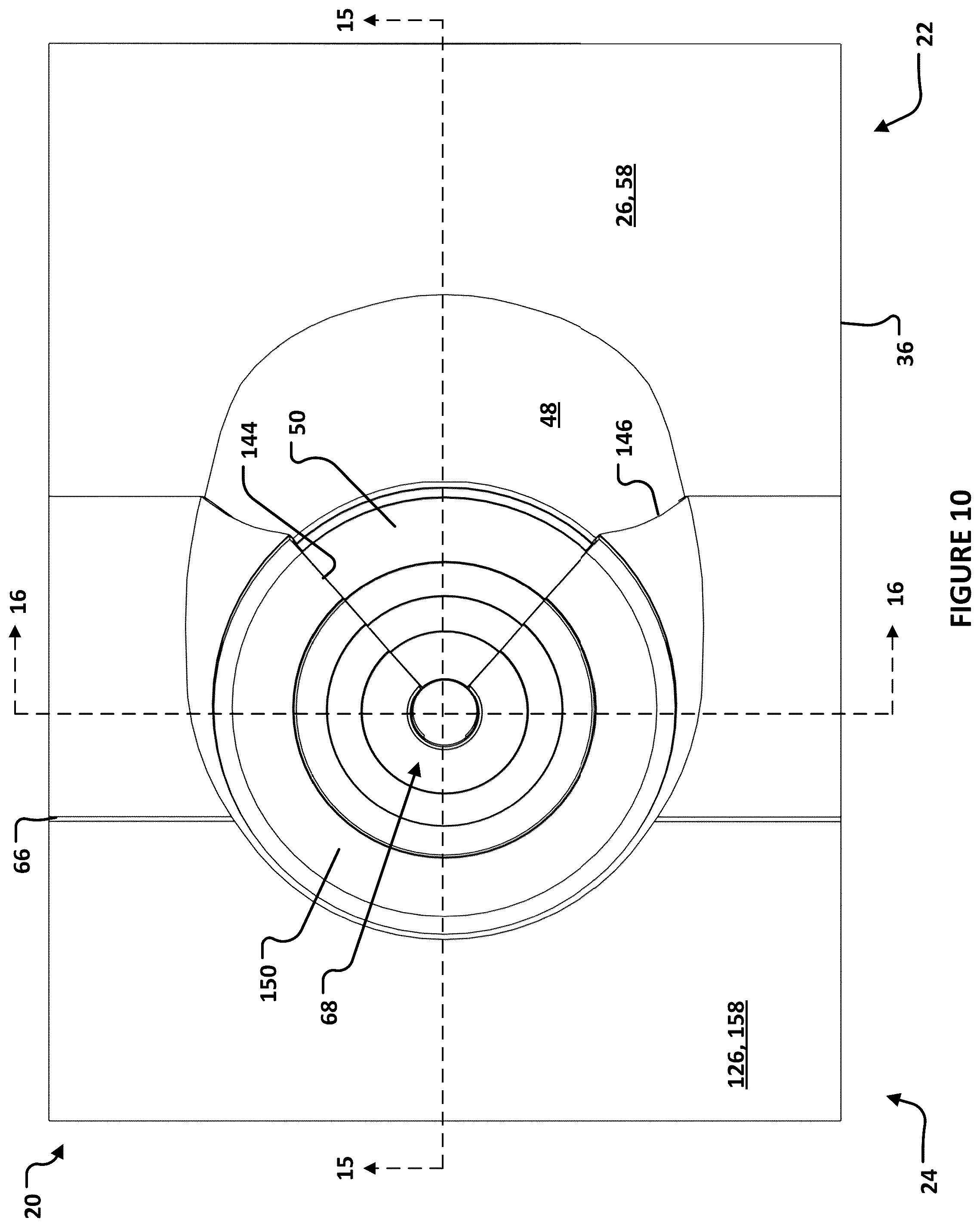 Patent US12460415 Figure 6 – Roof flashing