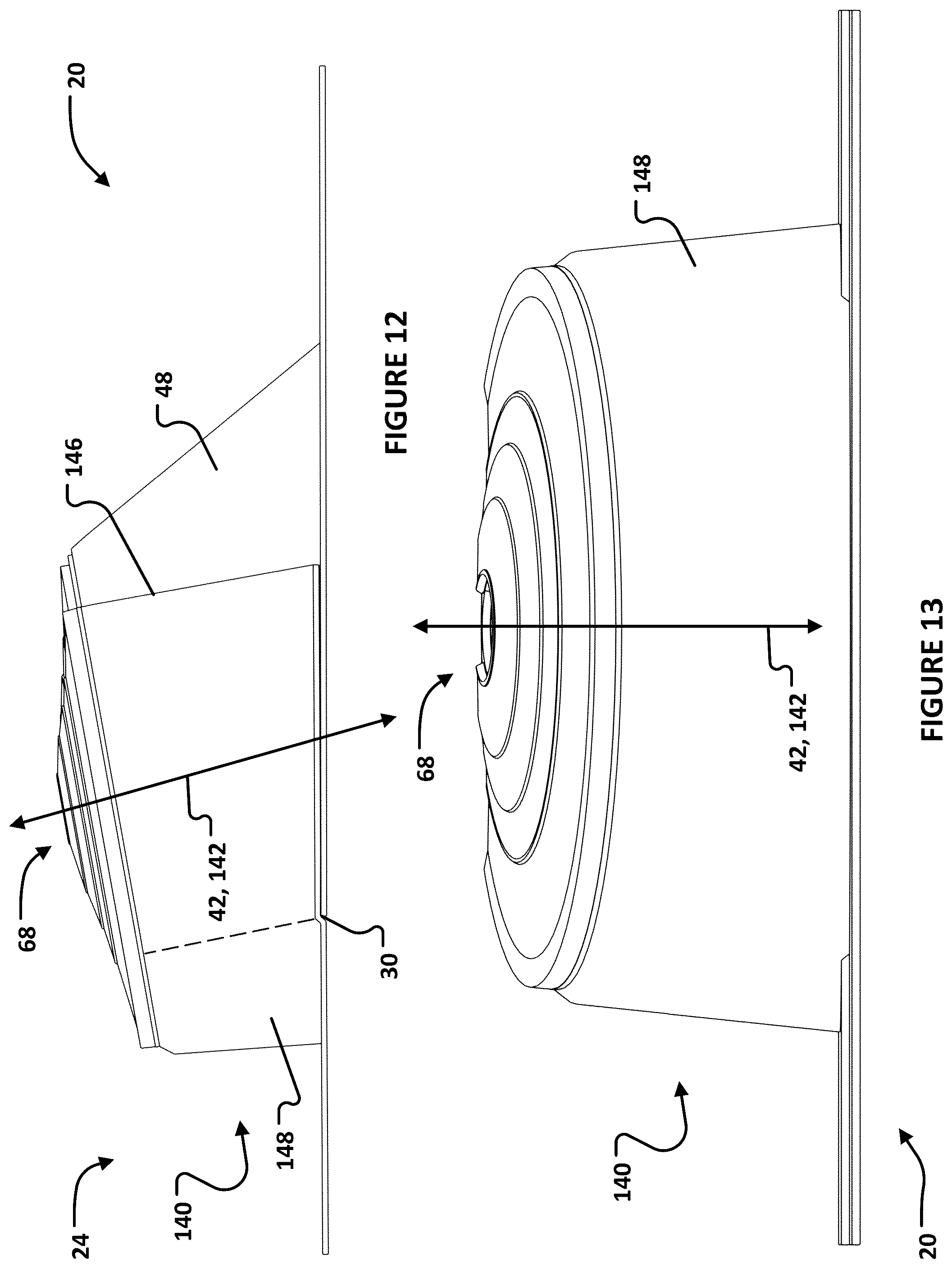 Patent US12460415 Figure 8 – Roof flashing