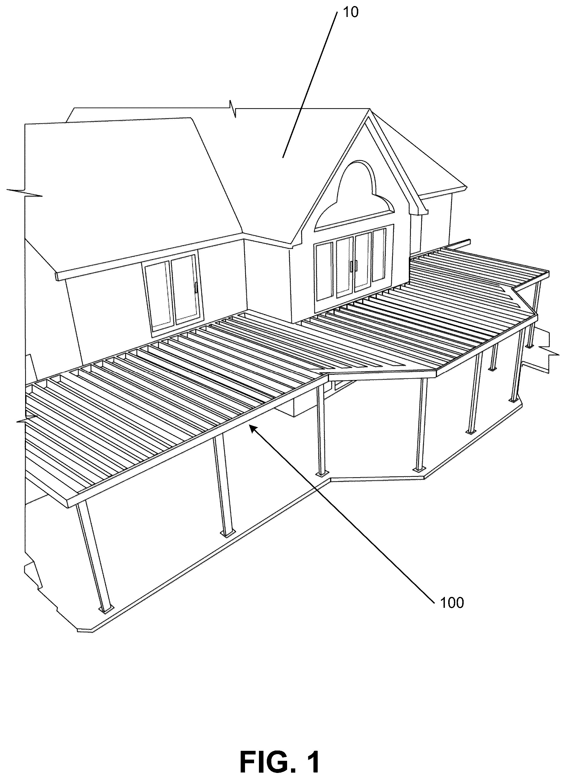Patent US12460416 — Metal and steel substructure framing systems — Figure 1