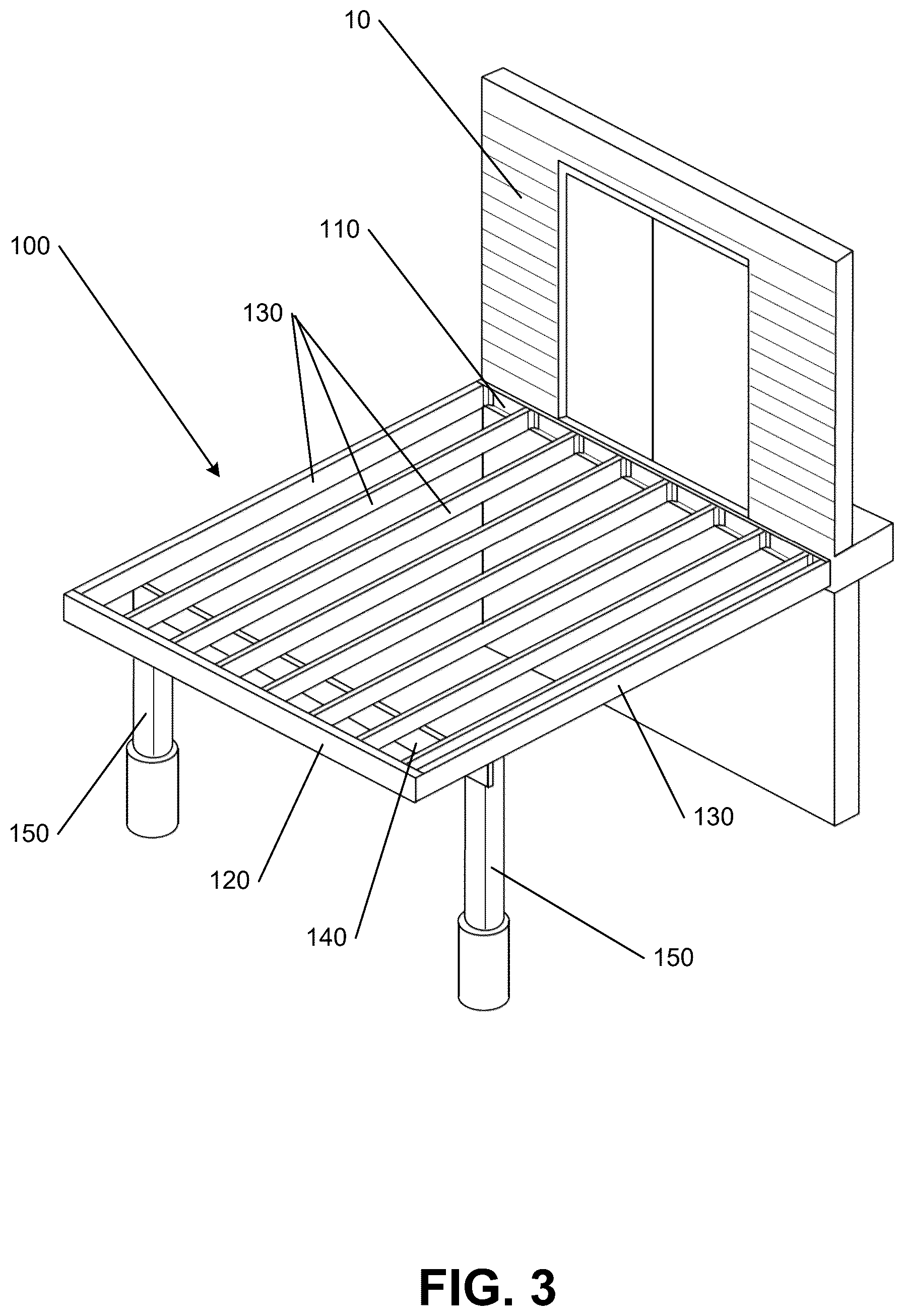 Patent US12460416 Figure 3 – Metal and steel substructure framing systems