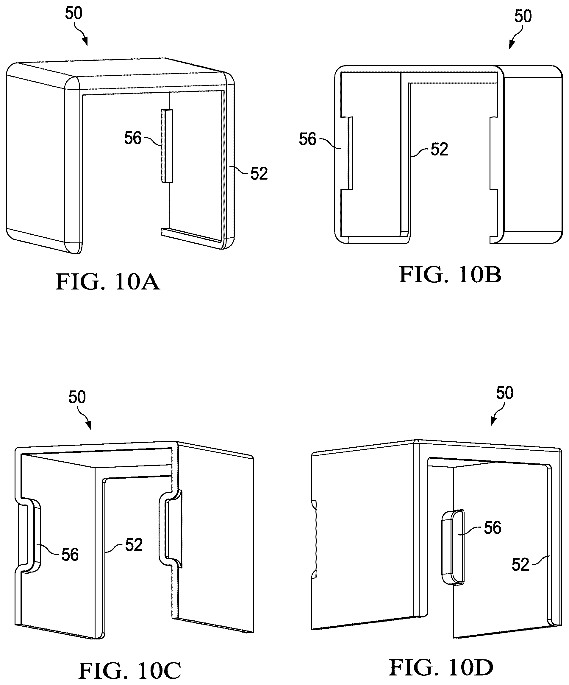 Patent US12460418 Figure 6 – Bracket for supporting attachment of the end of a railing member to a vertical member
