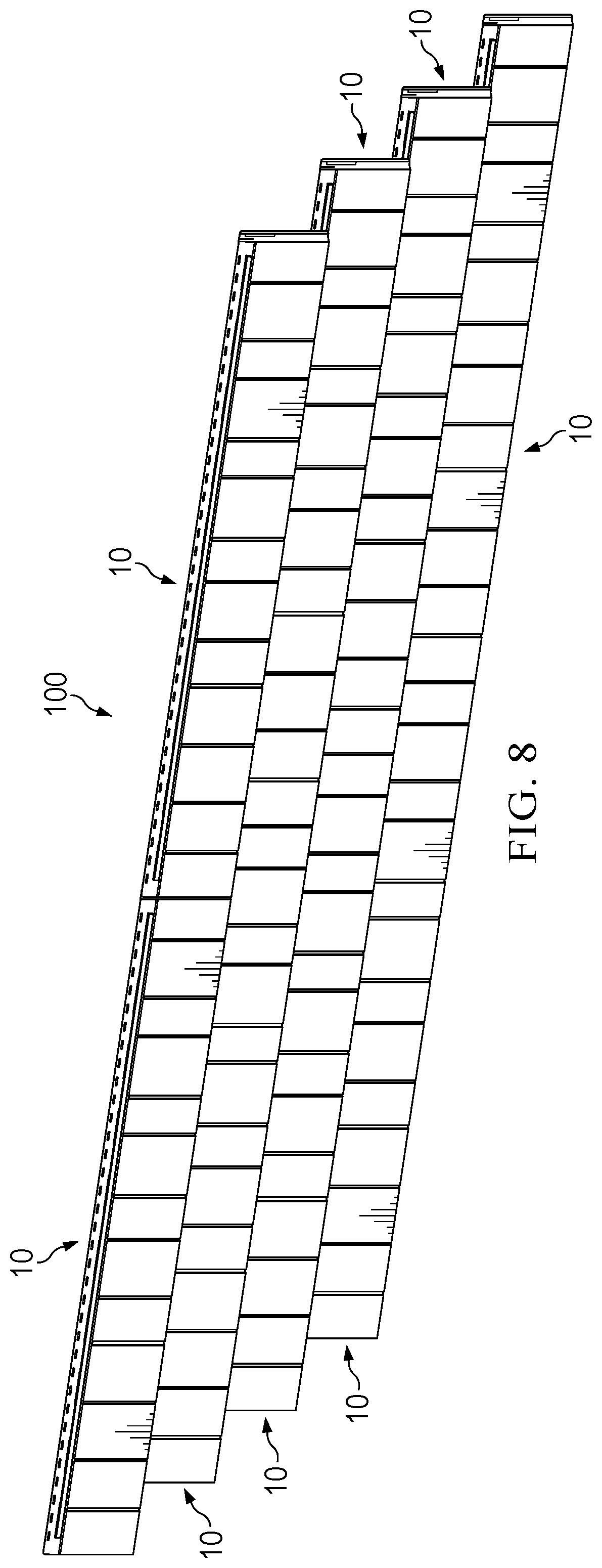 Patent US12460419 Figure 8 – Architectural siding and method of use