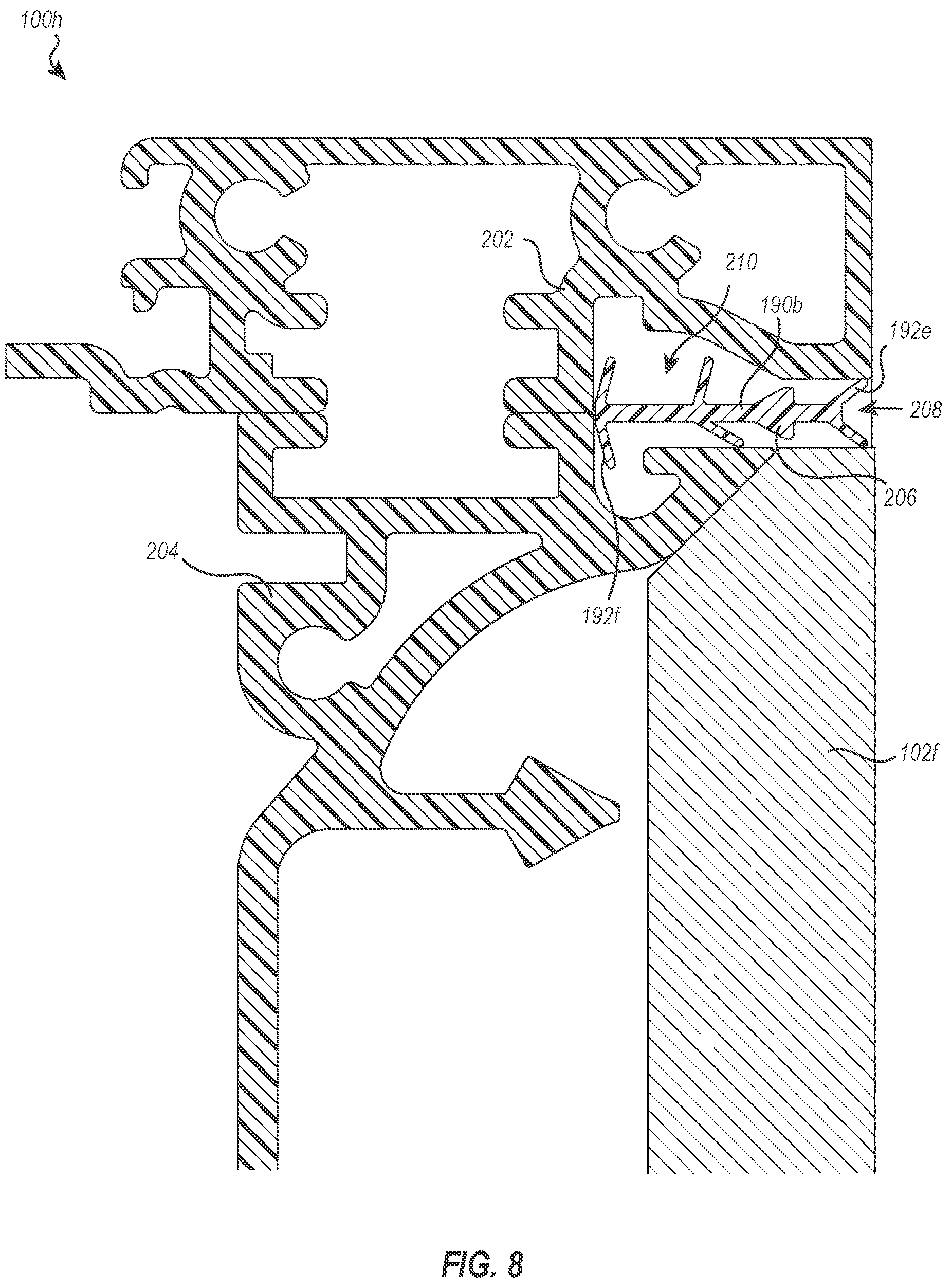 Patent US12460421 Figure 9 – Mastic and modular sealant systems