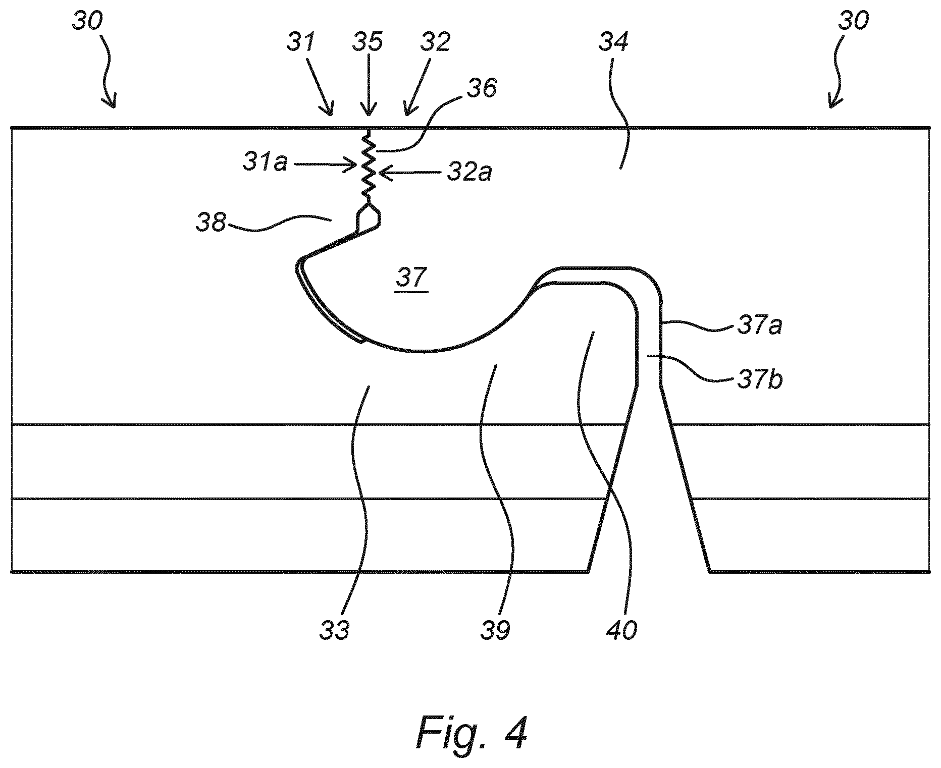 Patent US12460422 Figure 5 – Panel, covering, and method for manufacturing such a panel