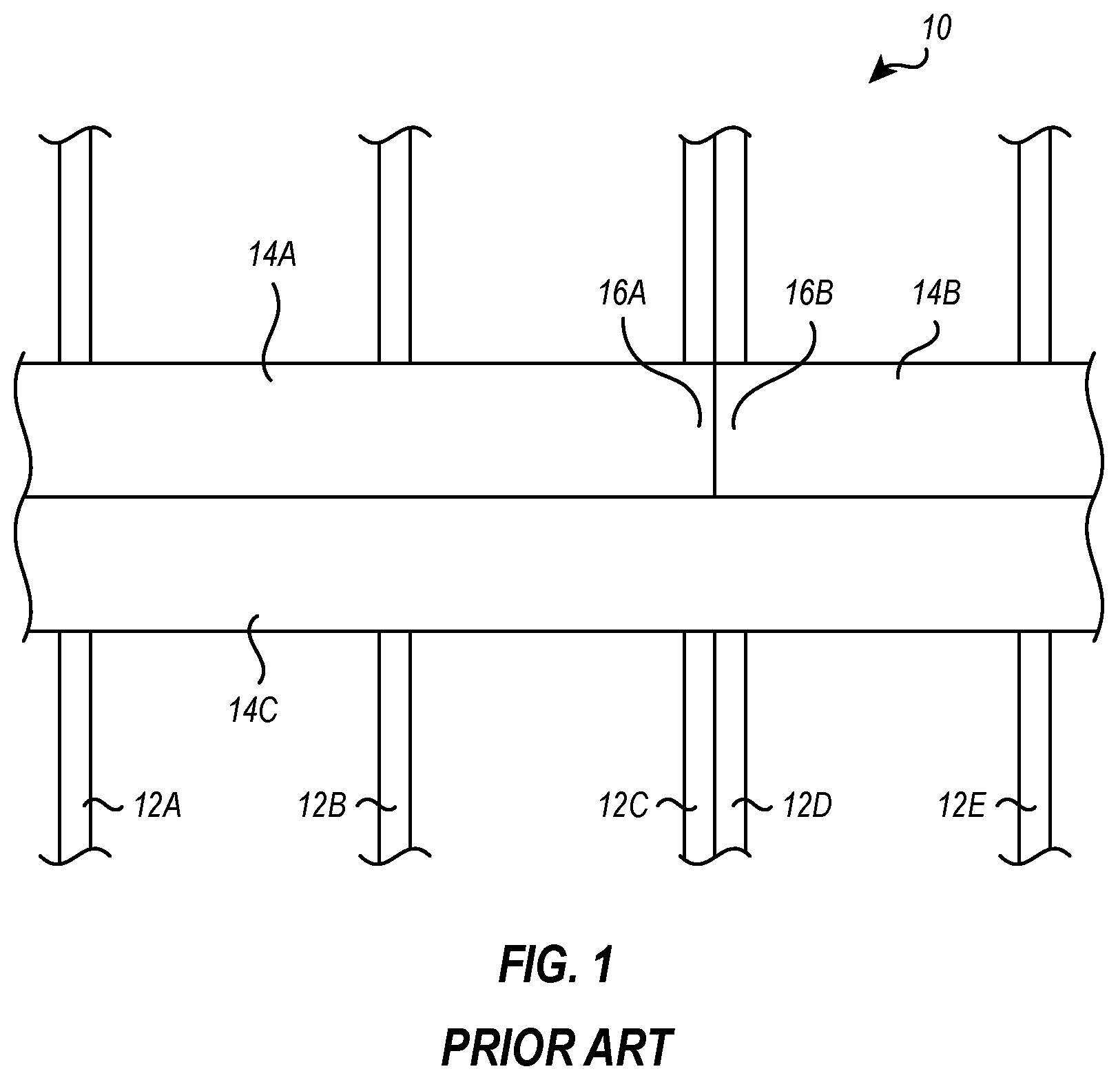 Patent US12460423 Figure 1 – Bracket for interconnecting the terminal end of deck boards and related methods