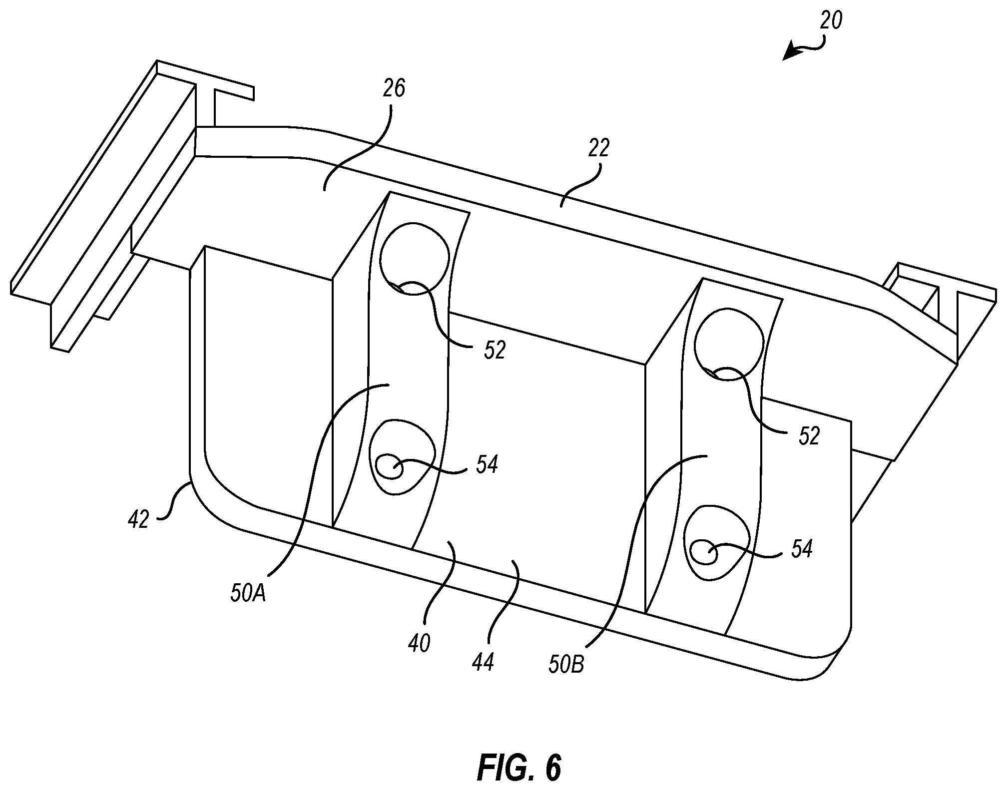 Patent US12460423 Figure 4 – Bracket for interconnecting the terminal end of deck boards and related methods