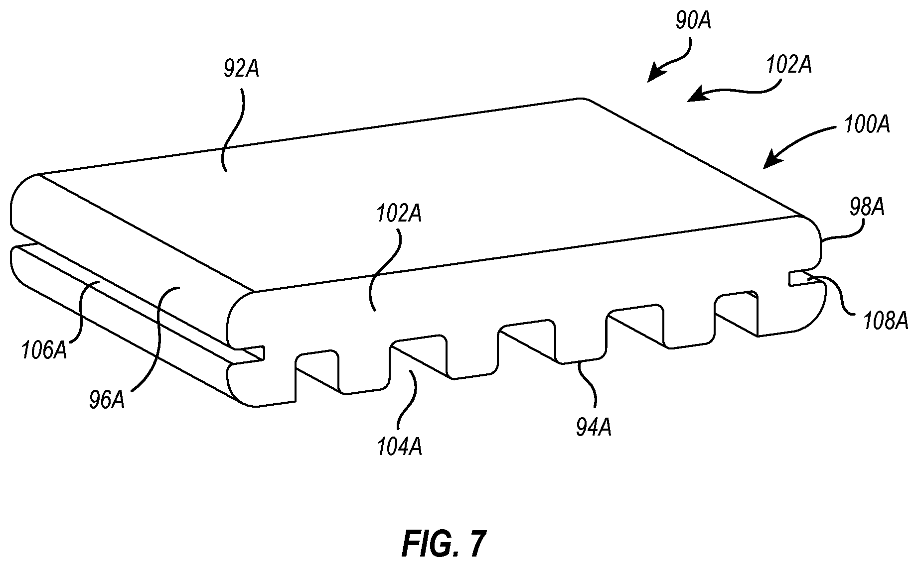 Patent US12460423 Figure 5 – Bracket for interconnecting the terminal end of deck boards and related methods