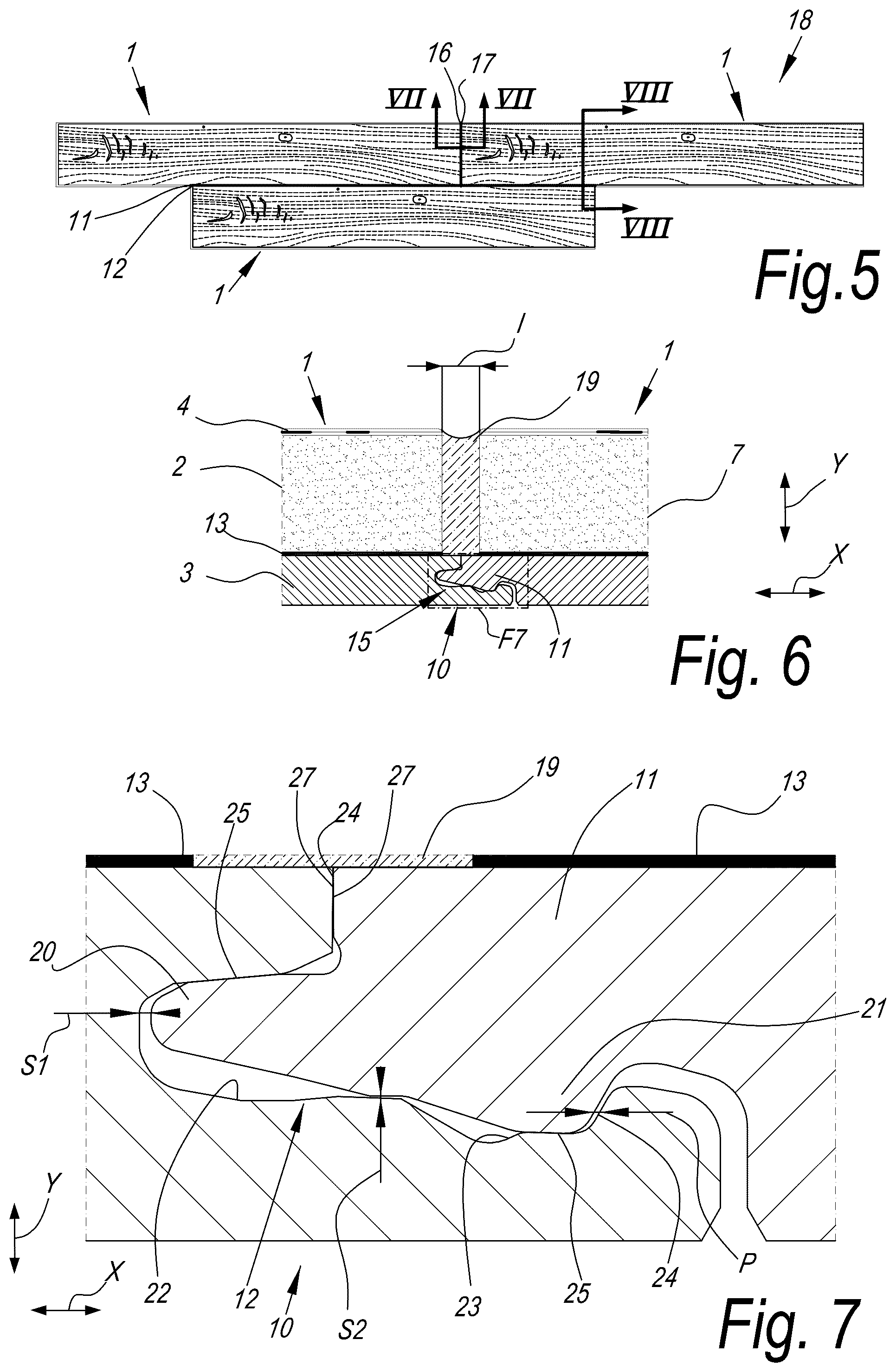 Patent US12460425 Figure 2 – Floor element for forming a floor covering, a floor covering, and a method of manufacturing a floor element