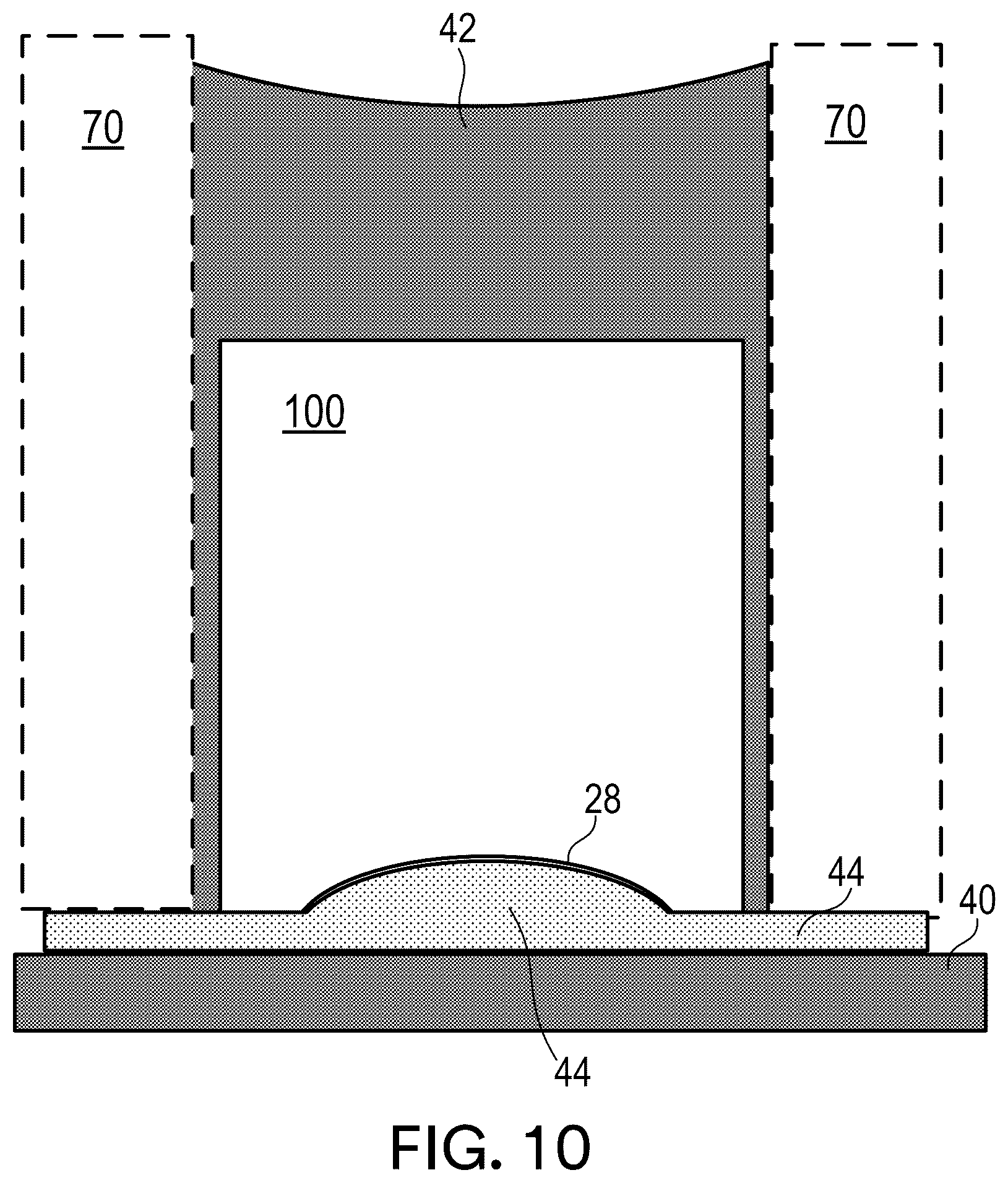 Patent US12460429 Figure 10 – Linear spacing system