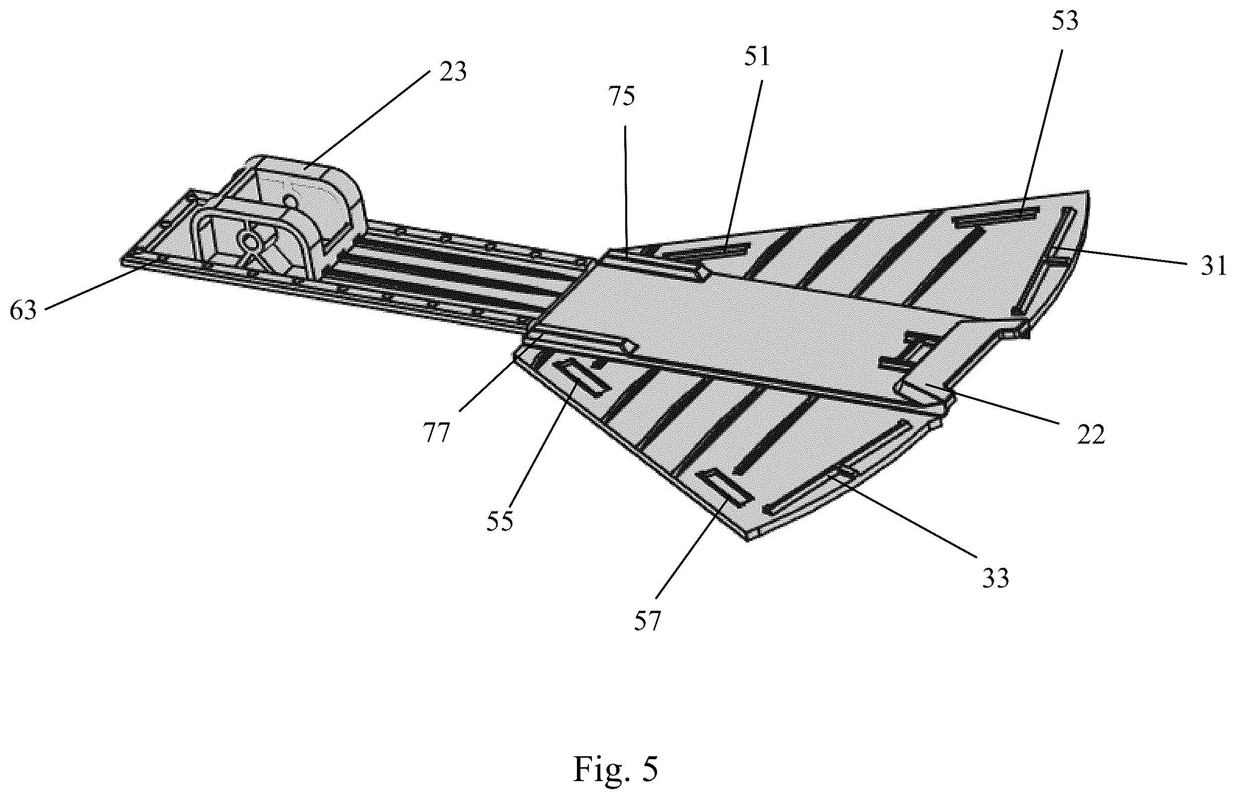Patent US12460430 Figure 5 – Drywall compound applicator