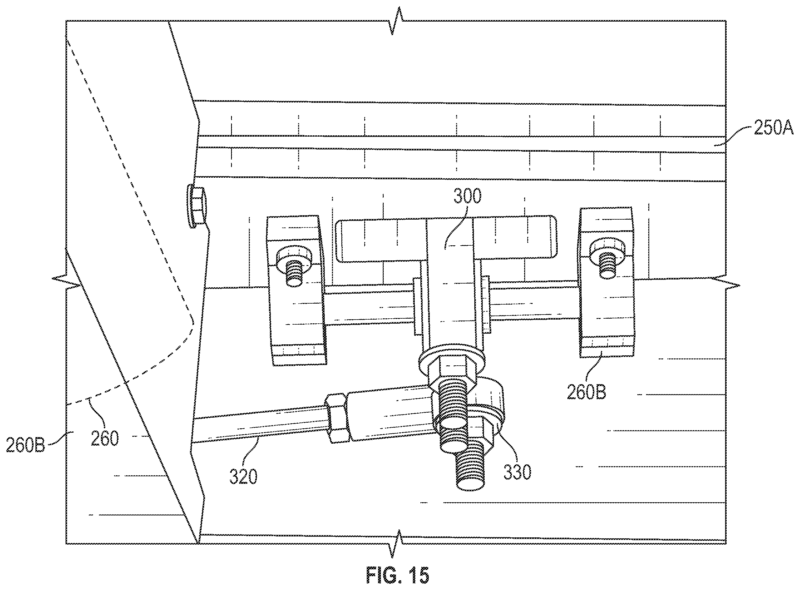 Patent US12460431 Figure 12 – Concrete screed device with oscillating screed bar