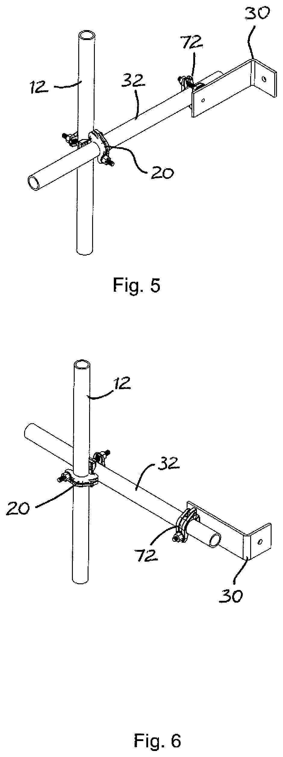 Patent US12460433 Figure 4 – Scaffold safety device and monitoring system