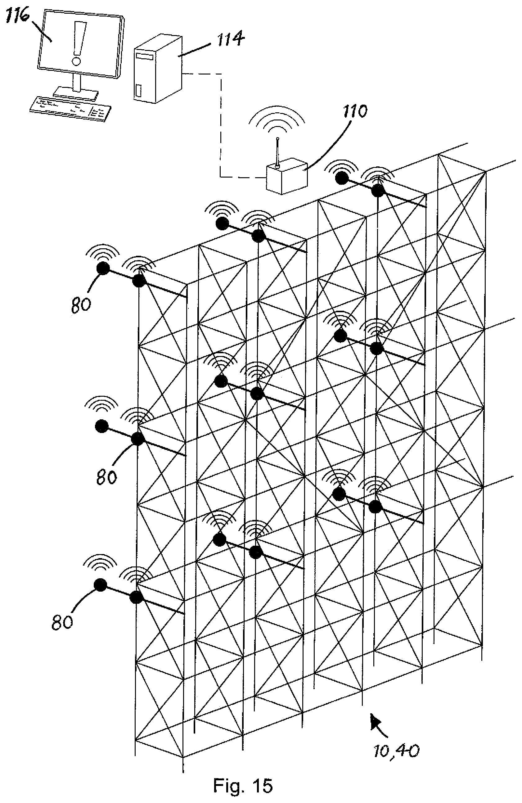 Patent US12460433 Figure 10 – Scaffold safety device and monitoring system