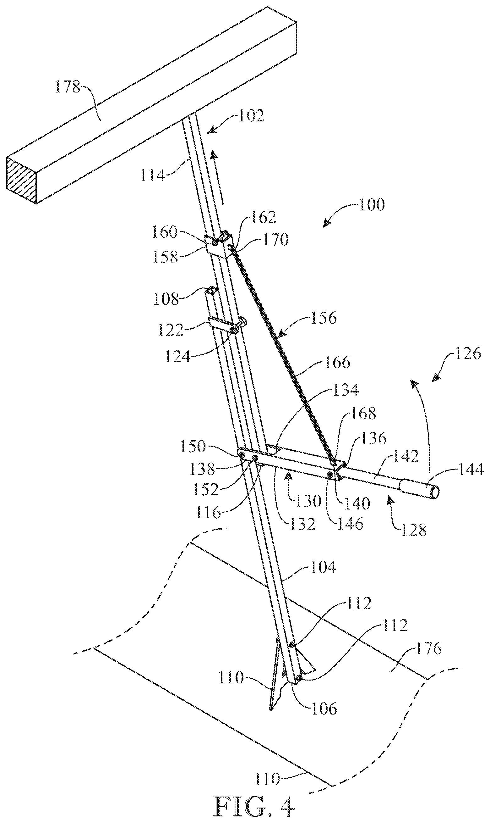 Patent US12460435 Figure 4 – Leveling device