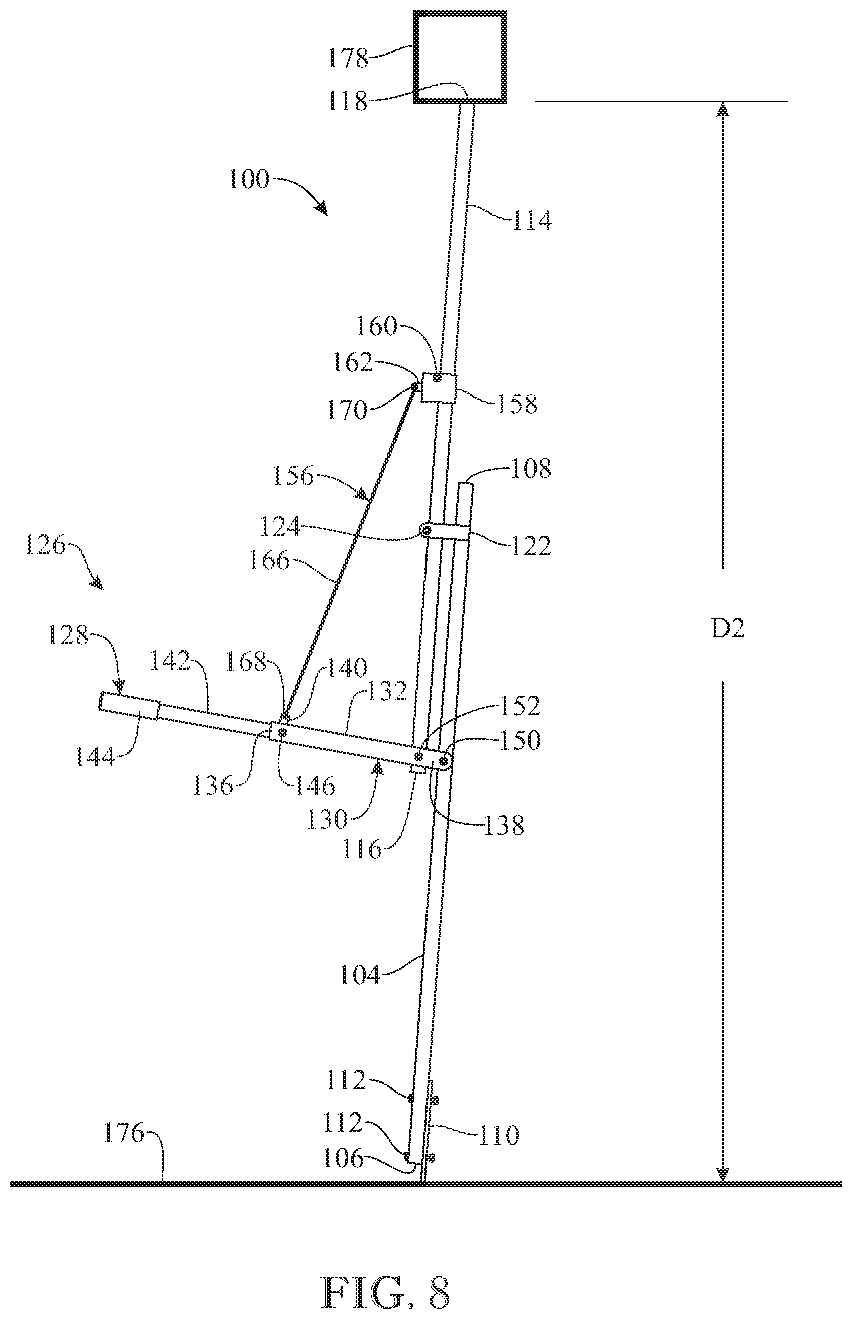 Patent US12460435 Figure 7 – Leveling device