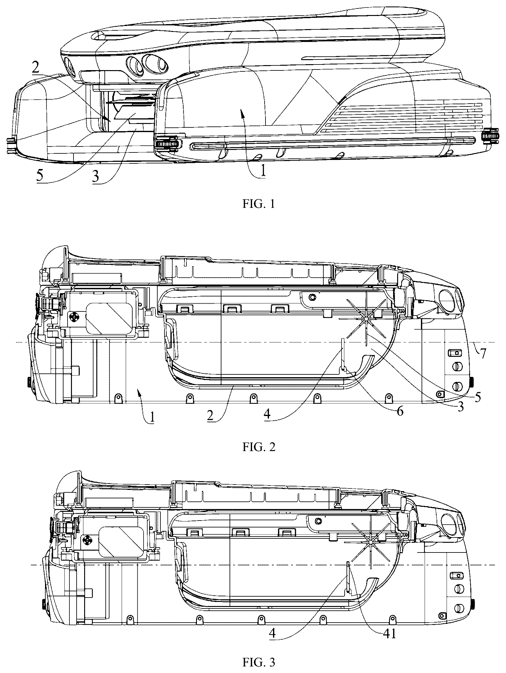 Patent US12460437 Figure 1 – Leak-proof garbage basket and water surface cleaning robot