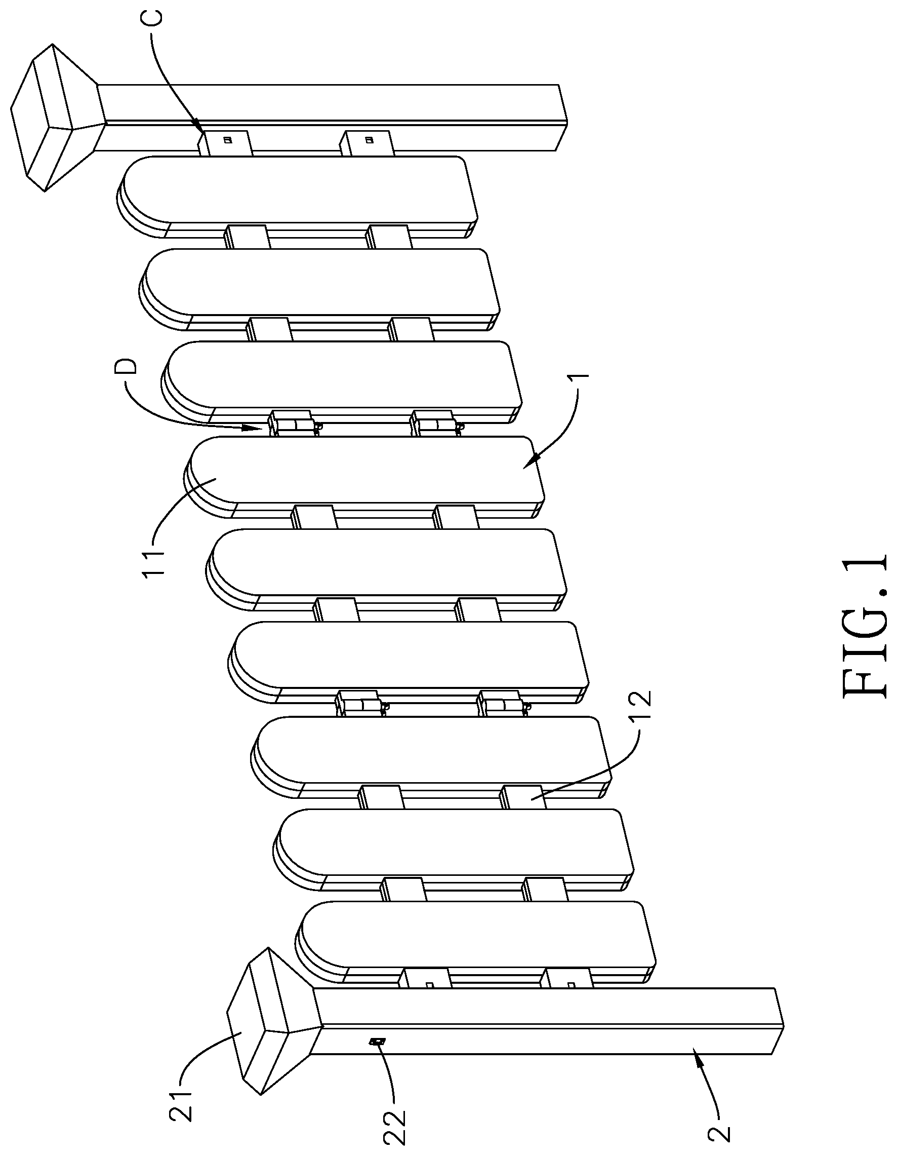 Patent US12460441 Figure 1 – Decorative fence