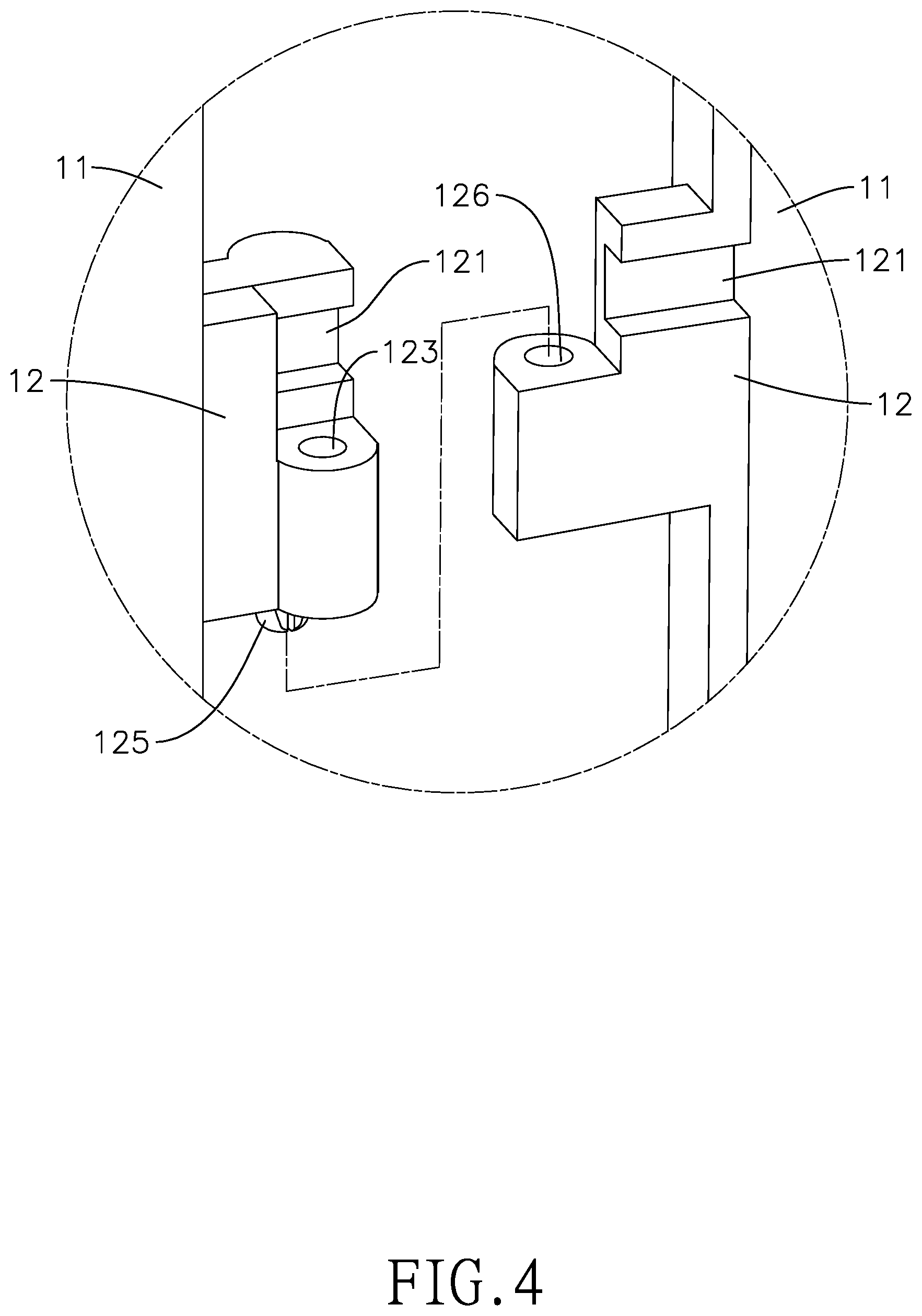 Patent US12460441 Figure 4 – Decorative fence