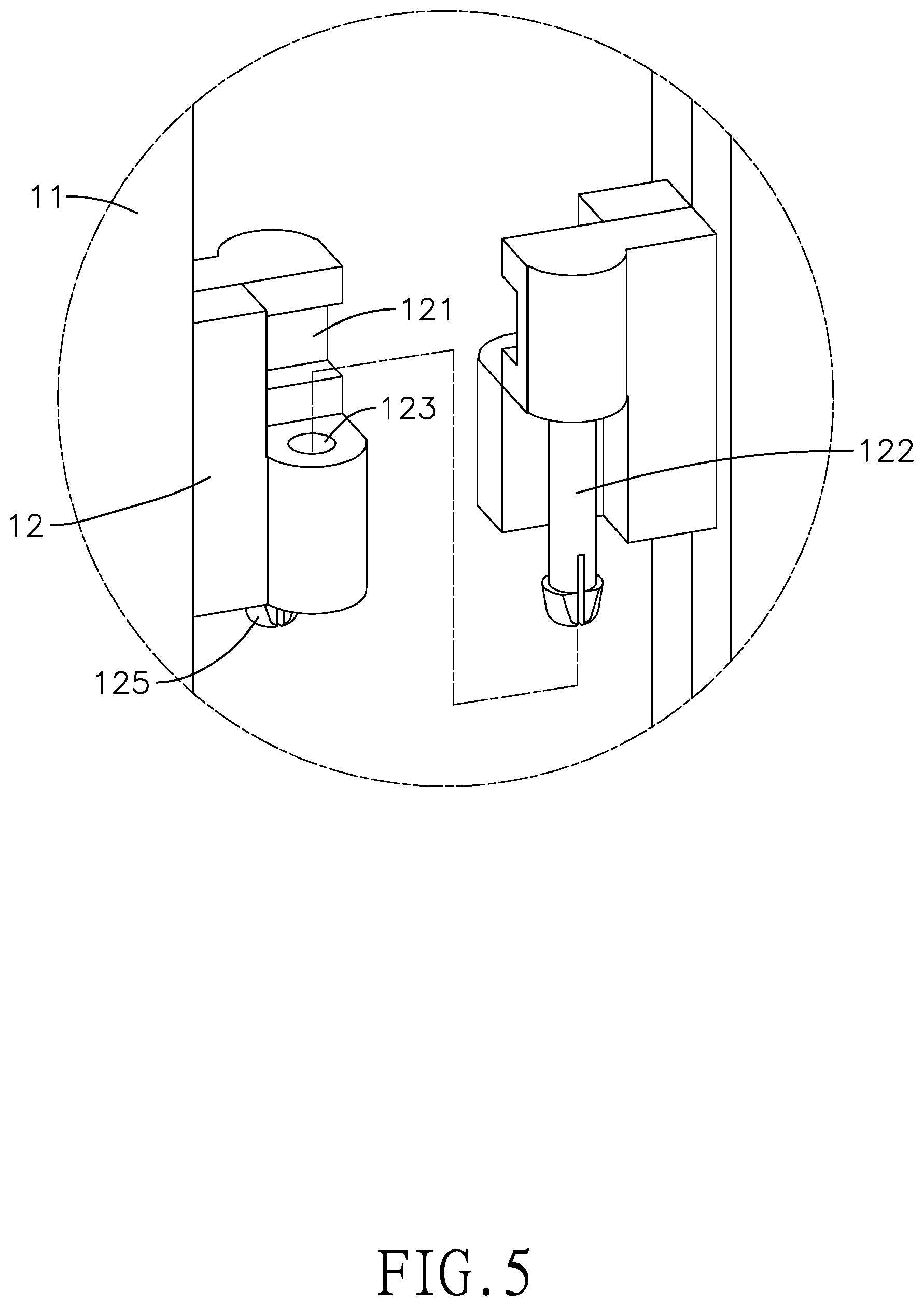 Patent US12460441 Figure 5 – Decorative fence